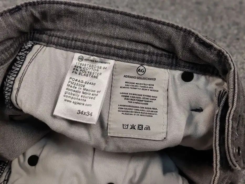 AG Adriano Goldschmied Adriano Goldschmied Design the tellis denim Gray slim Jeans Size US 34 / EU 50 - 10 Thumbnail
