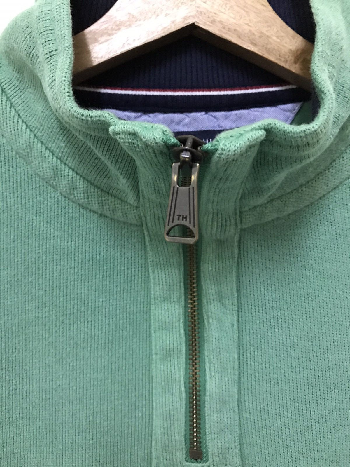Tommy Hilfiger × Vintage Vintage Tommy Hilfiger Sweatshirt Half Zip Size US L / EU 52-54 / 3 - 5 Thumbnail