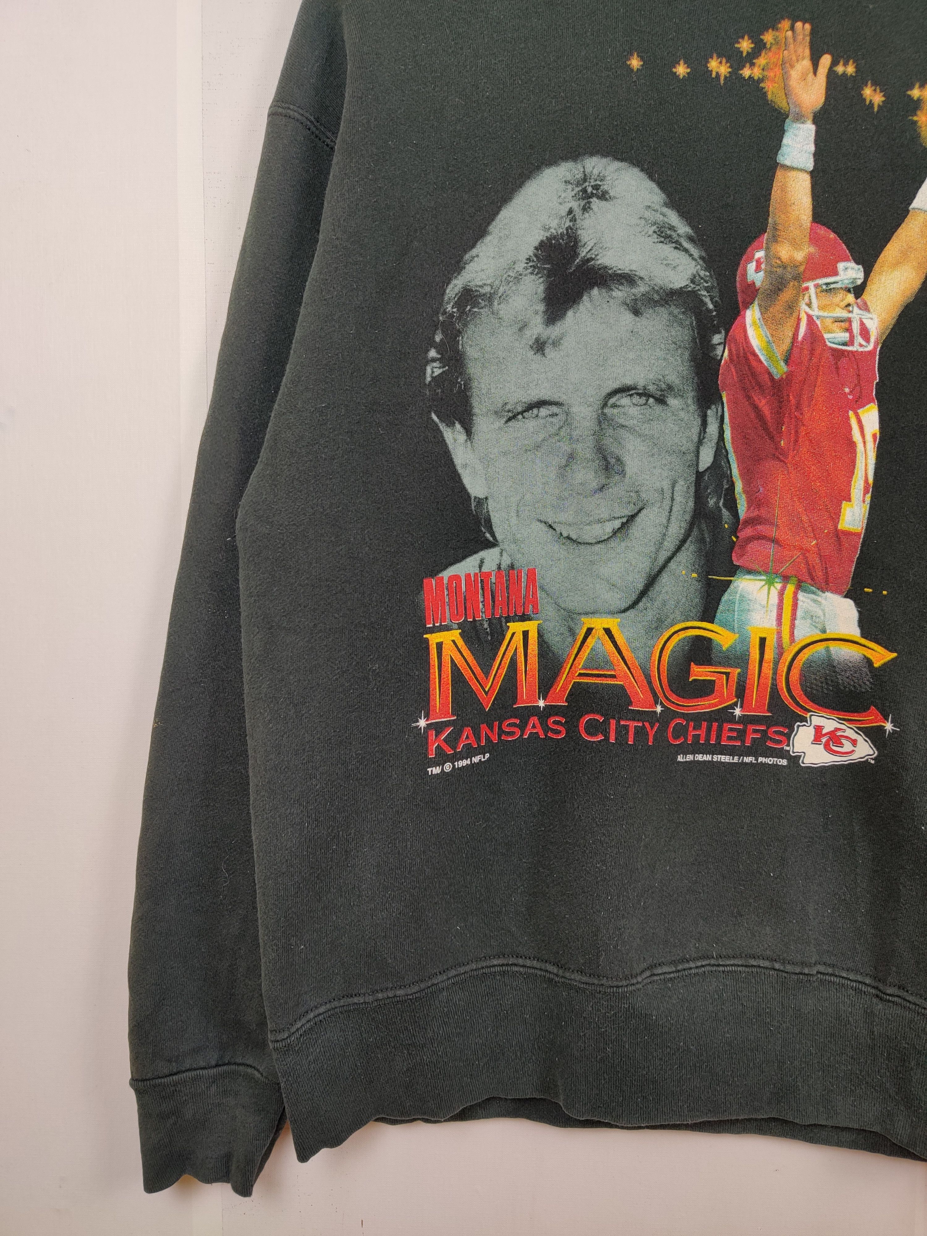 Vintage Vintage 90's Montana Magic Kansas City Chiefs Sweatshirt Size US L / EU 52-54 / 3 - 5 Thumbnail