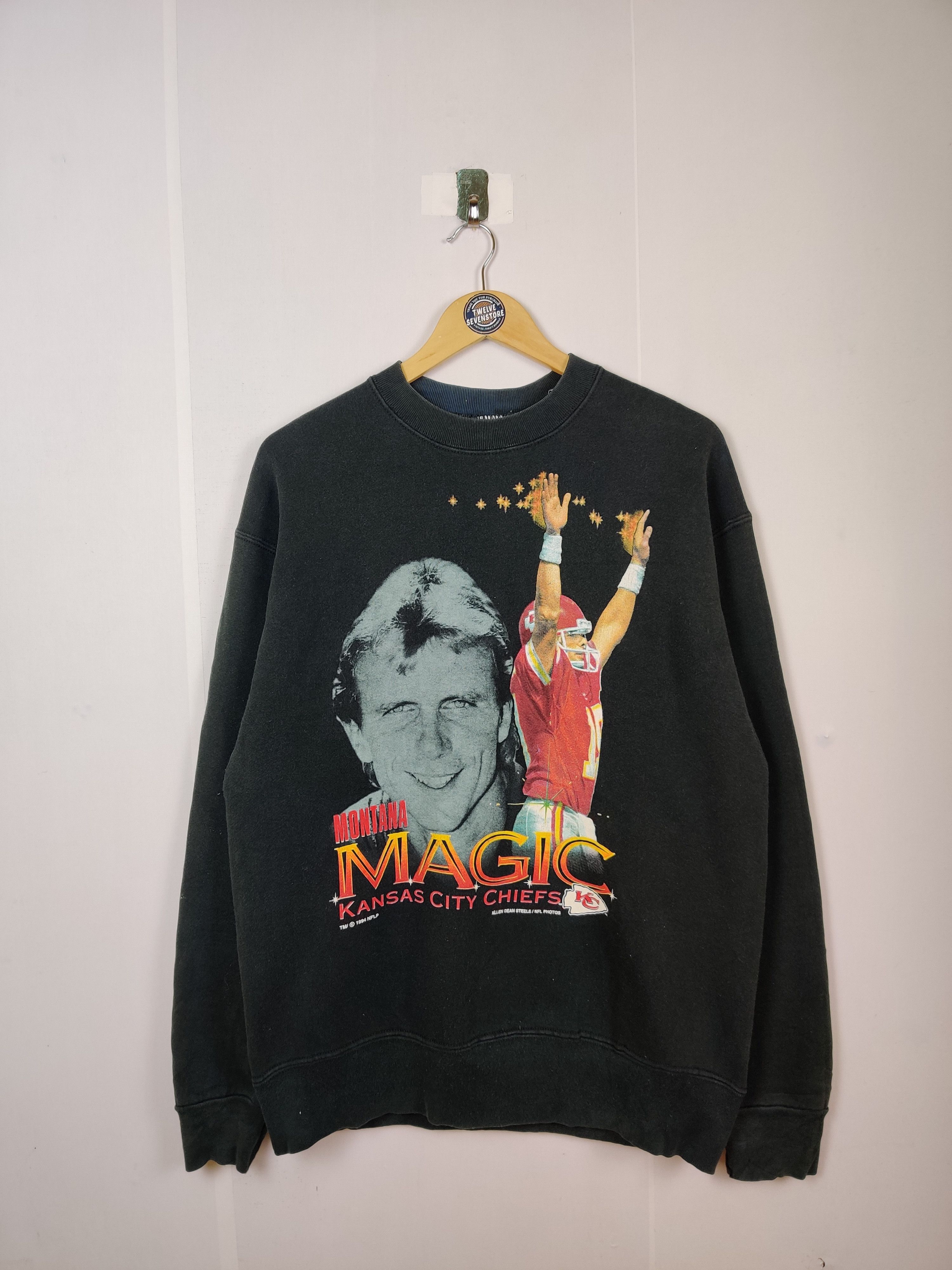 Vintage Vintage 90's Montana Magic Kansas City Chiefs Sweatshirt Size US L / EU 52-54 / 3 - 1 Thumbnail