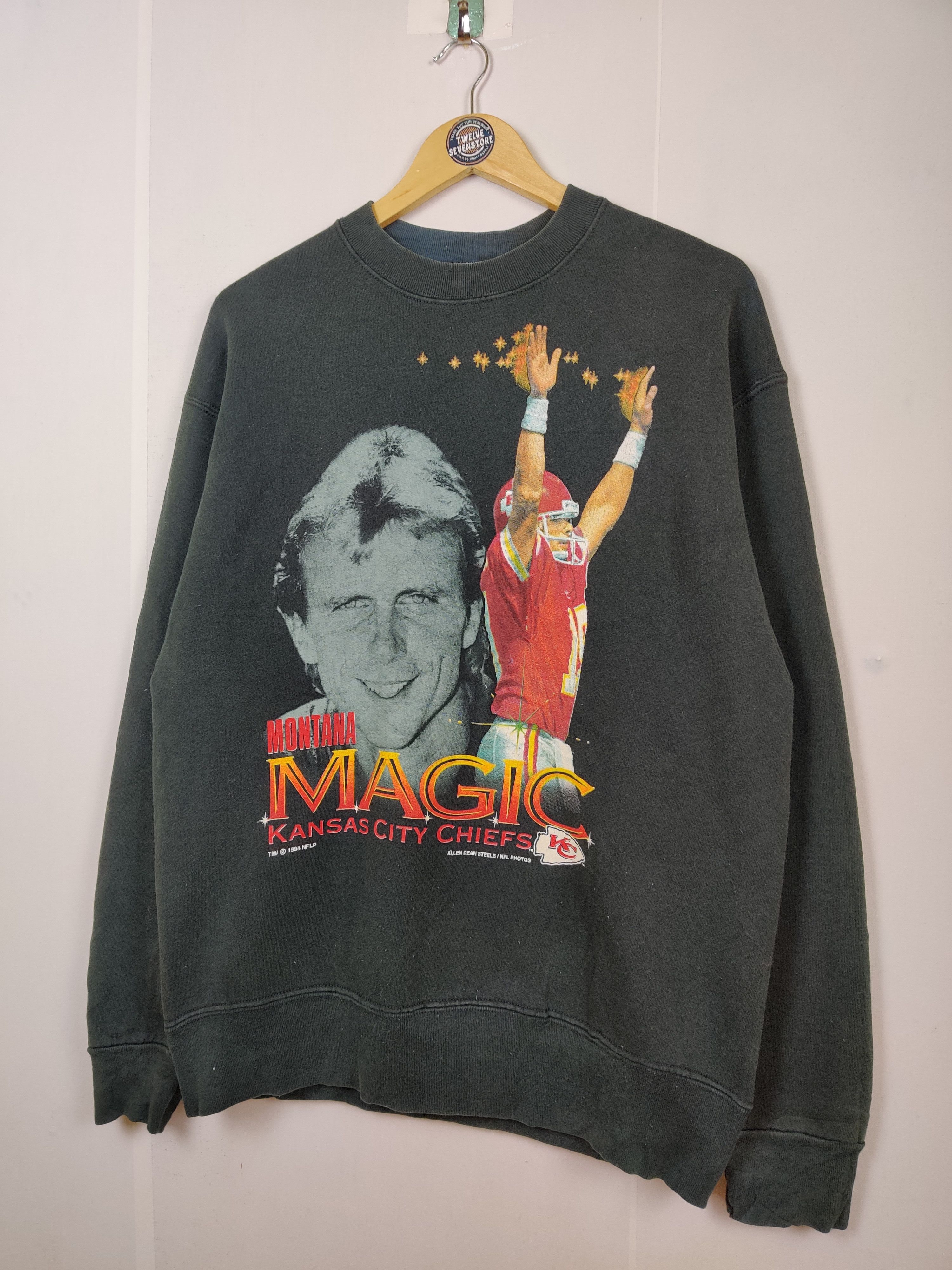 Vintage Vintage 90's Montana Magic Kansas City Chiefs Sweatshirt Size US L / EU 52-54 / 3 - 2 Thumbnail