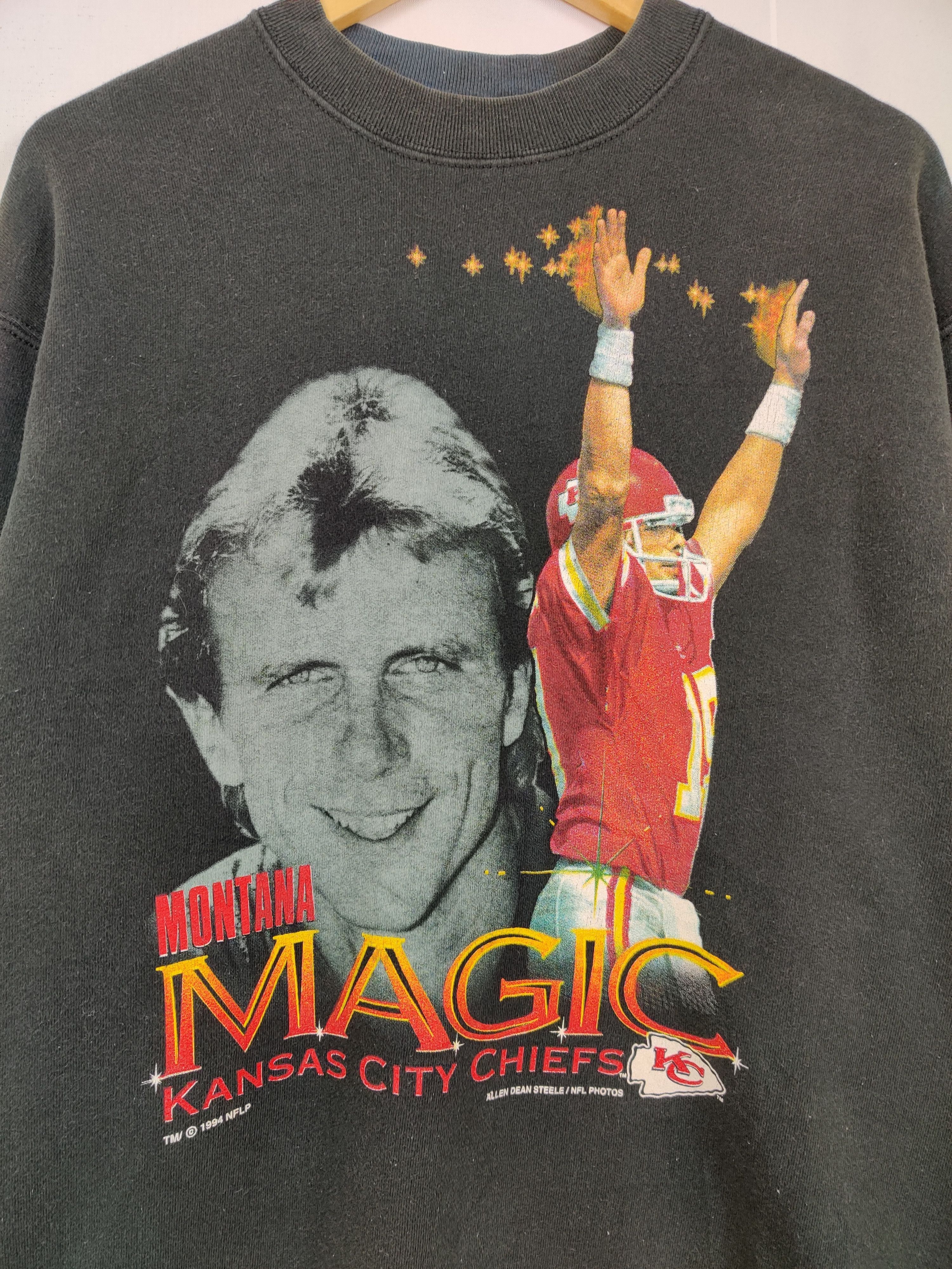 Vintage Vintage 90's Montana Magic Kansas City Chiefs Sweatshirt Size US L / EU 52-54 / 3 - 4 Thumbnail