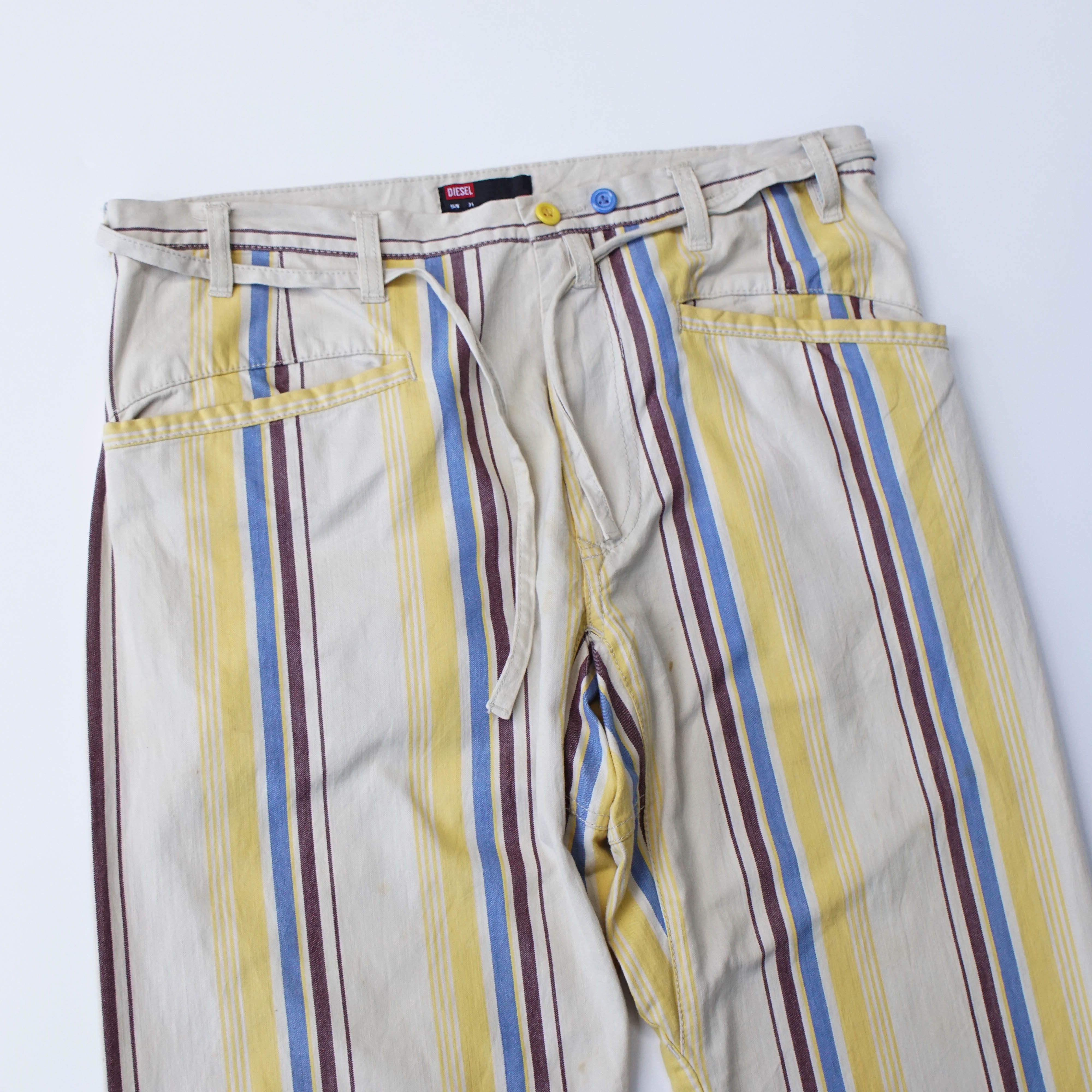 Diesel *NoTariff Diesel Stripe Pants Size US 31 - 2 Thumbnail