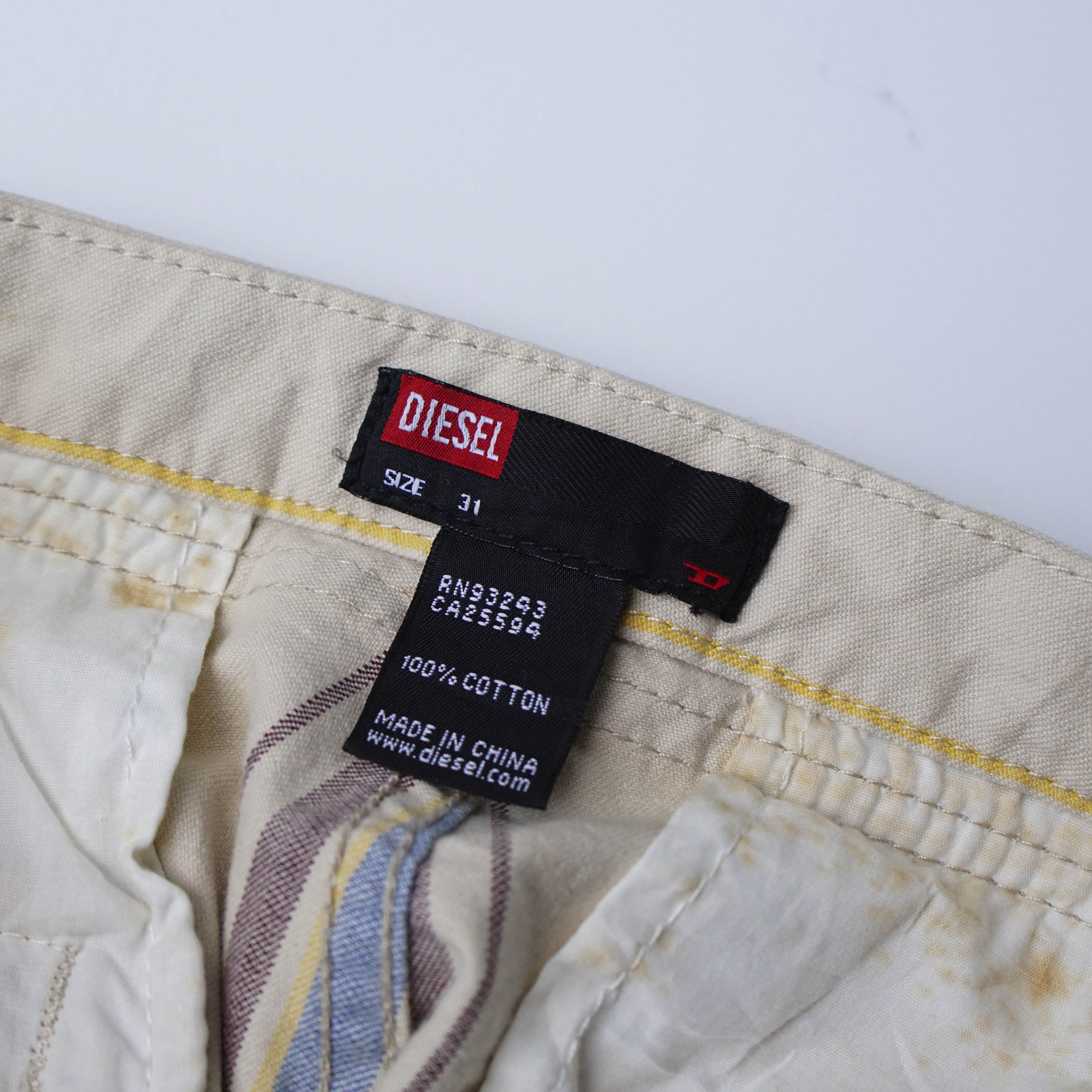 Diesel *NoTariff Diesel Stripe Pants Size US 31 - 12 Thumbnail