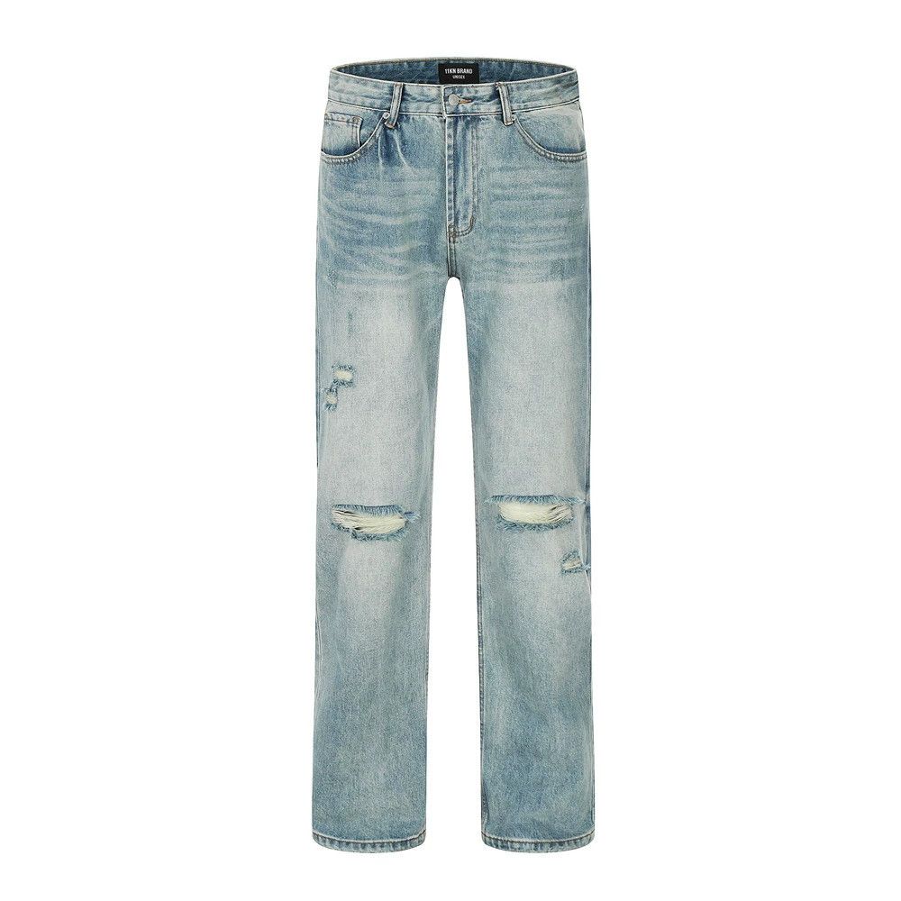 fade ripped damaged pants