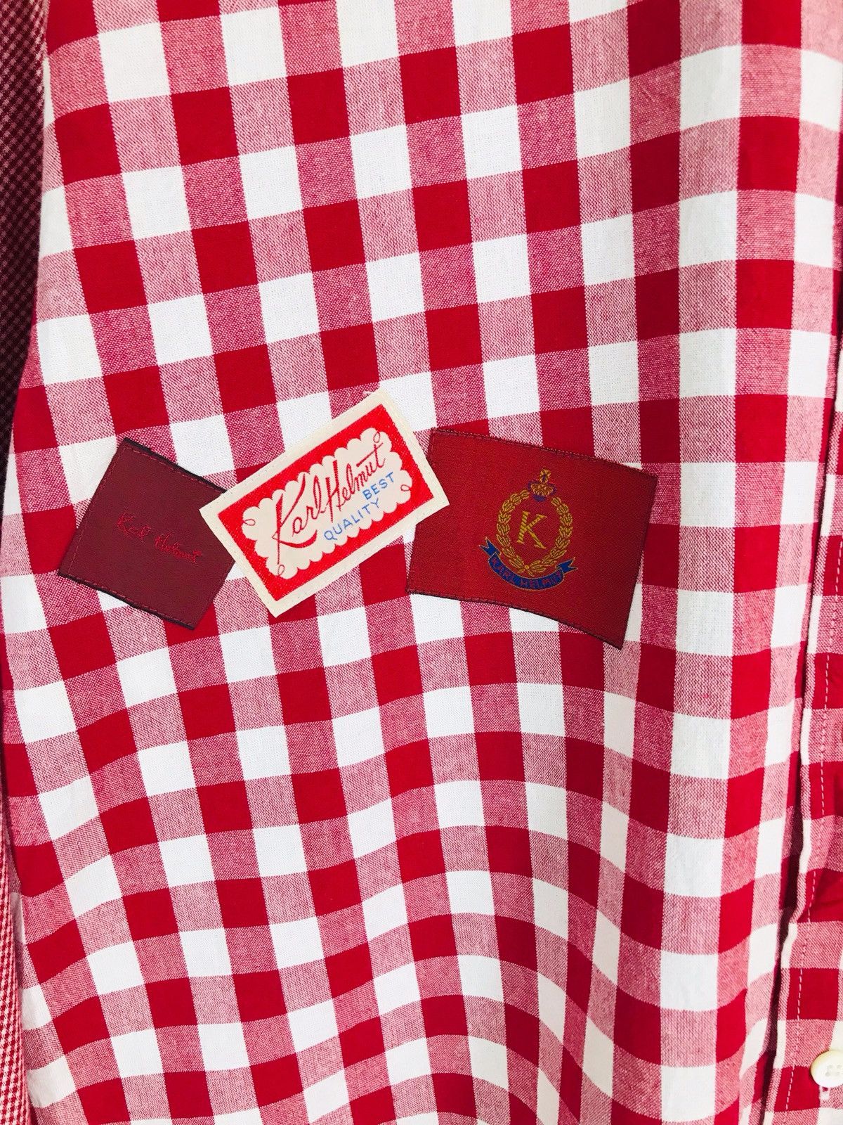 Karl Helmut Japanese Brand KARL HELMUT Multi Checkered Plaid Button Down Size US M / EU 48-50 / 2 - 4 Thumbnail