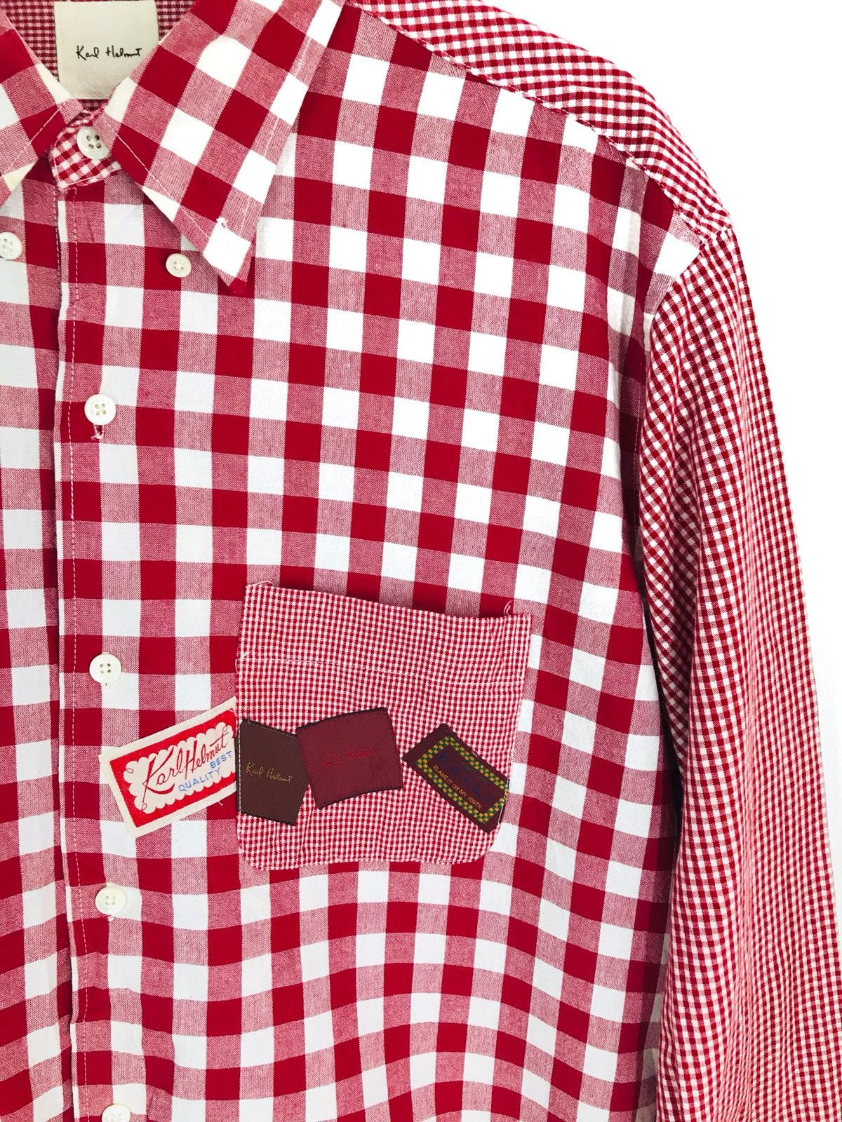 Karl Helmut Japanese Brand KARL HELMUT Multi Checkered Plaid Button Down Size US M / EU 48-50 / 2 - 7 Thumbnail