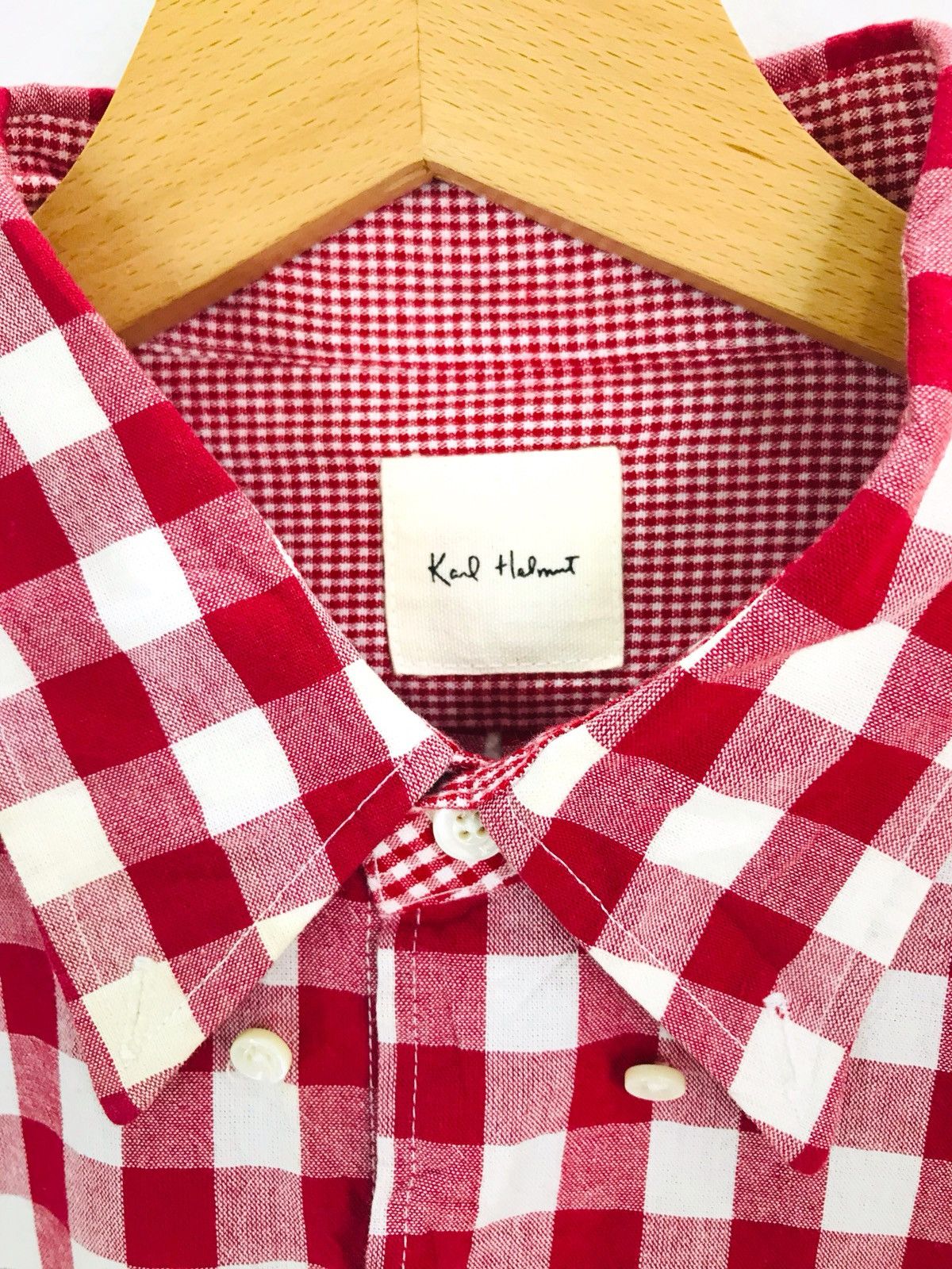 Karl Helmut Japanese Brand KARL HELMUT Multi Checkered Plaid Button Down Size US M / EU 48-50 / 2 - 10 Thumbnail