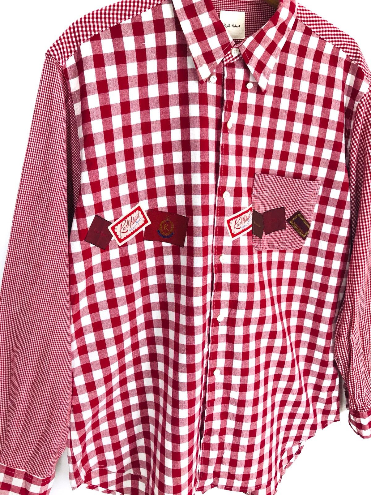 Karl Helmut Japanese Brand KARL HELMUT Multi Checkered Plaid Button Down Size US M / EU 48-50 / 2 - 2 Thumbnail