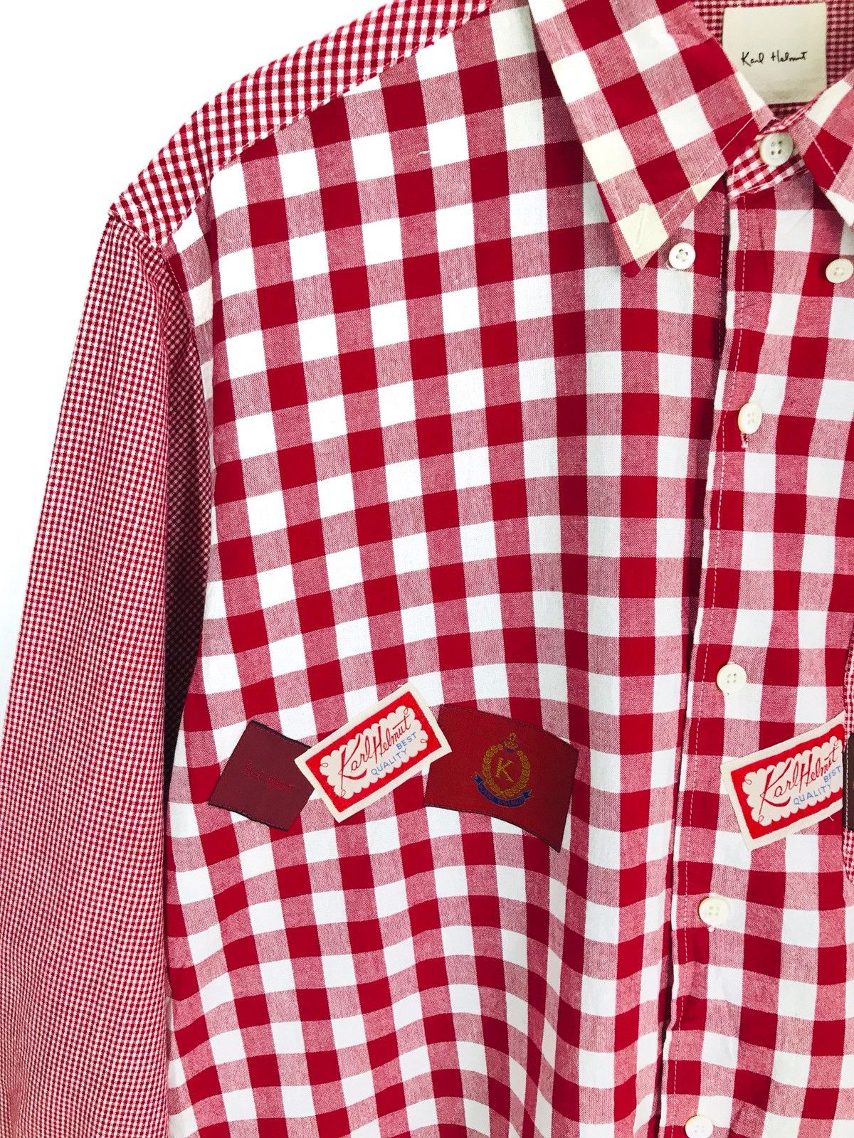 Karl Helmut Japanese Brand KARL HELMUT Multi Checkered Plaid Button Down Size US M / EU 48-50 / 2 - 6 Thumbnail