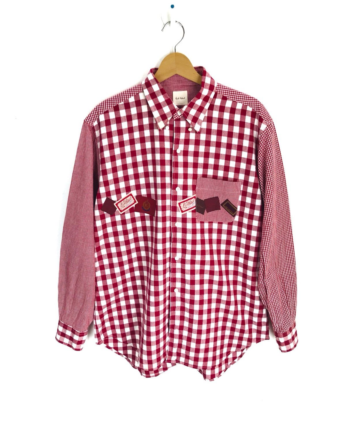 Karl Helmut Japanese Brand KARL HELMUT Multi Checkered Plaid Button Down Size US M / EU 48-50 / 2 - 1 Thumbnail