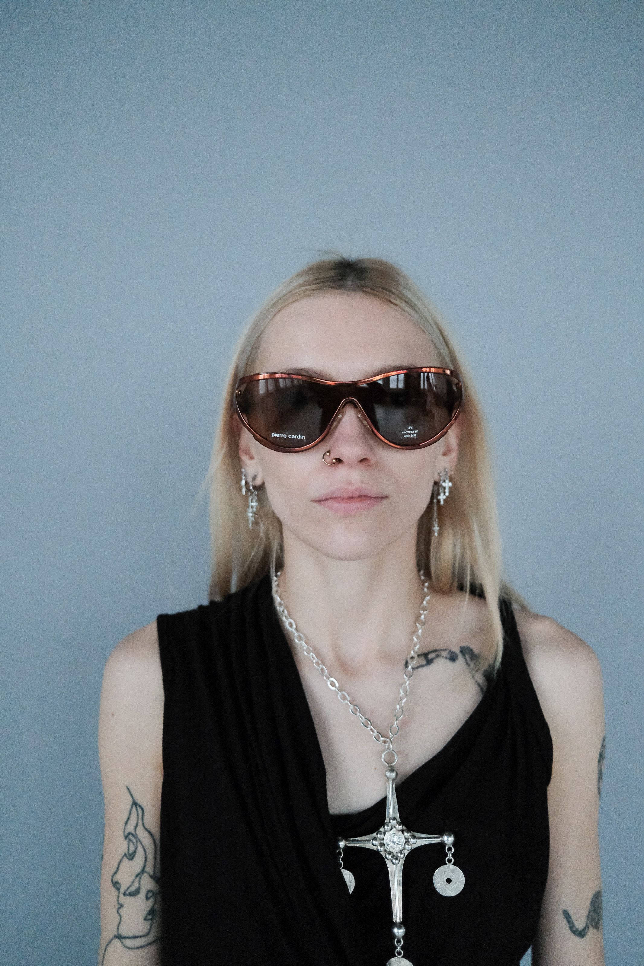 Pierre Cardin Pierre Cardin '90s Futuristic Sunglasses Size ONE SIZE - 6 Thumbnail