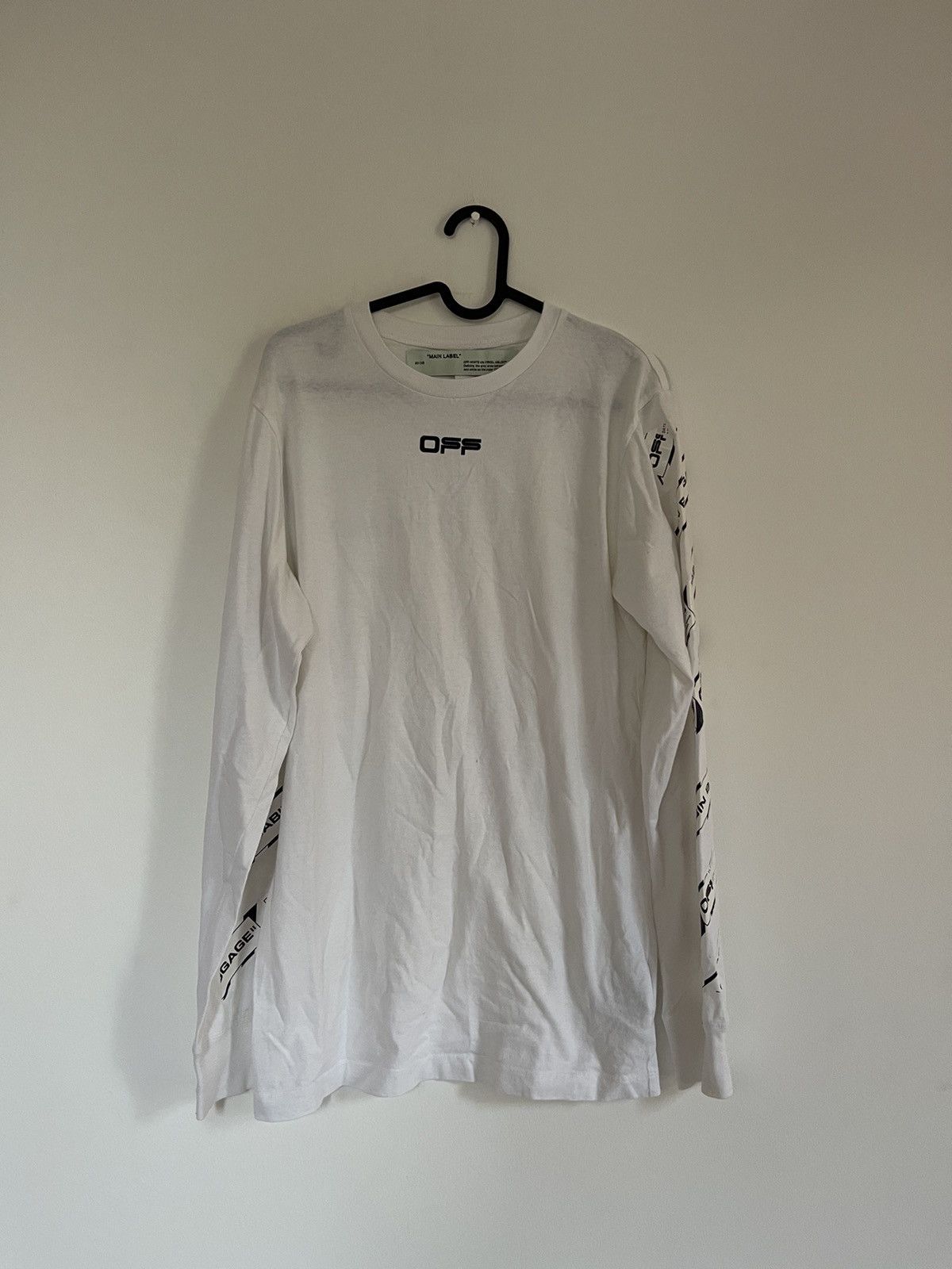 Off-White Off white airport Tape Long Sleeve Size US M / EU 48-50 / 2 - 2 Thumbnail