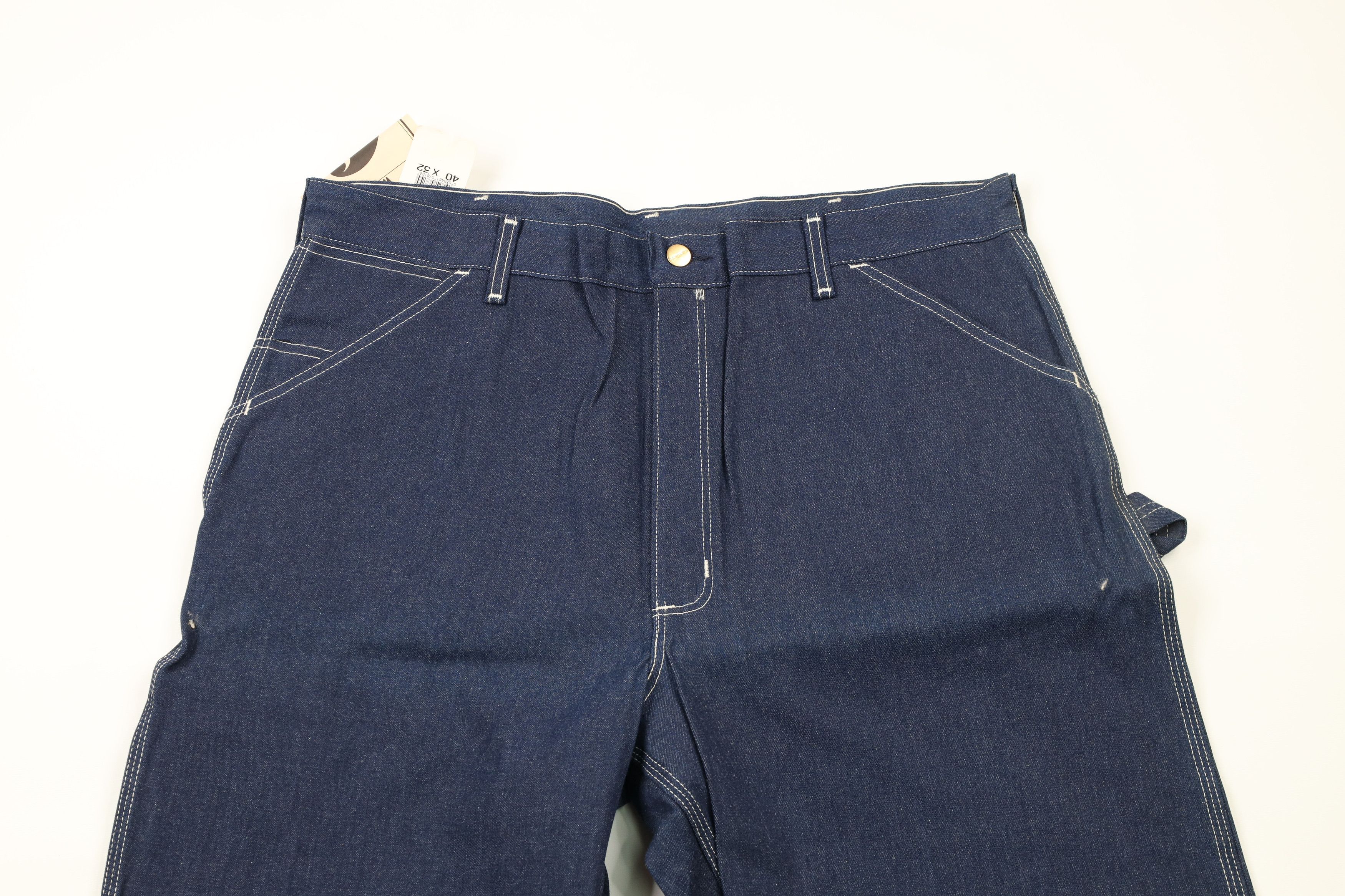 Carhartt × Vintage NOS Vintage 90s Carhartt Out Wide Leg Denim Jeans Blue USA Size US 40 / EU 56 - 2 Thumbnail