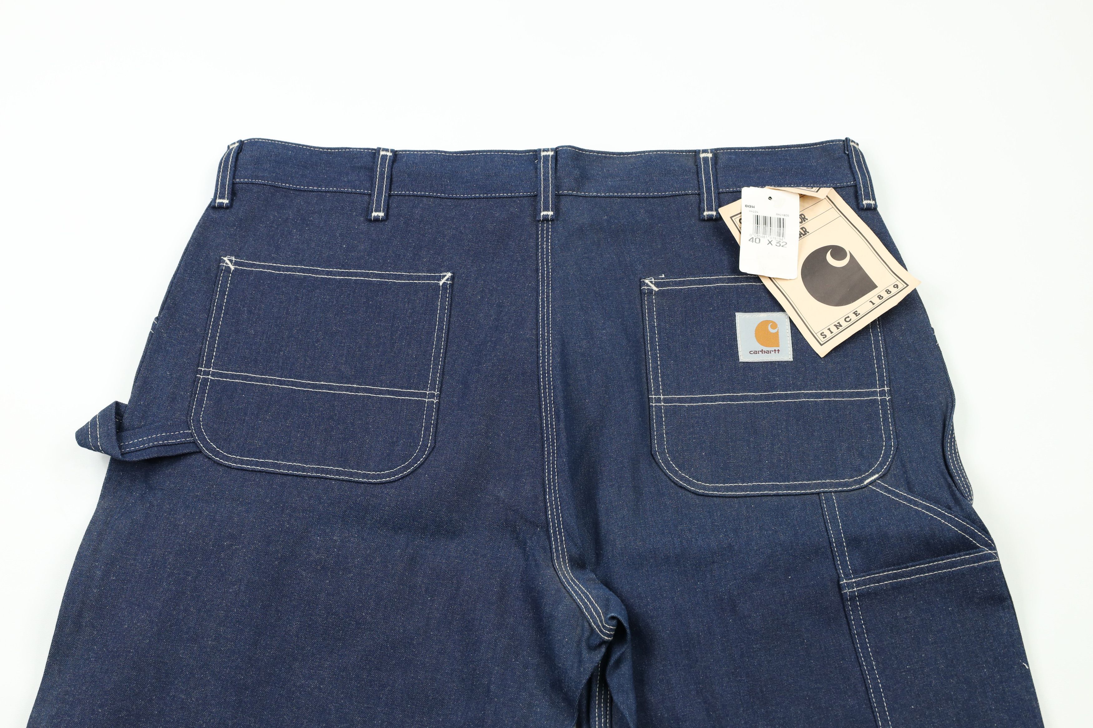 Carhartt × Vintage NOS Vintage 90s Carhartt Out Wide Leg Denim Jeans Blue USA Size US 40 / EU 56 - 8 Thumbnail