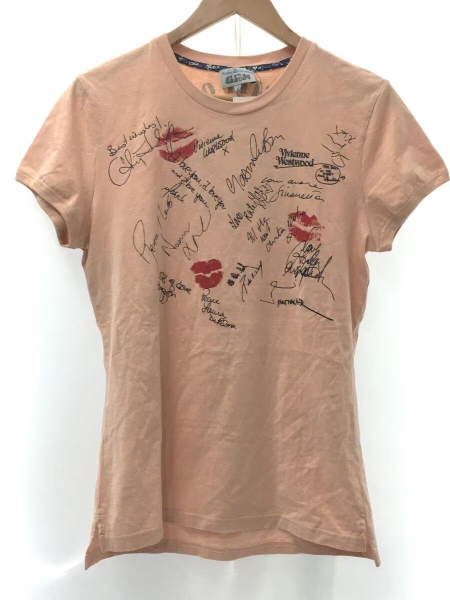 Pre-owned Vivienne Westwood Lipstick Print Signature Tee In Pink
