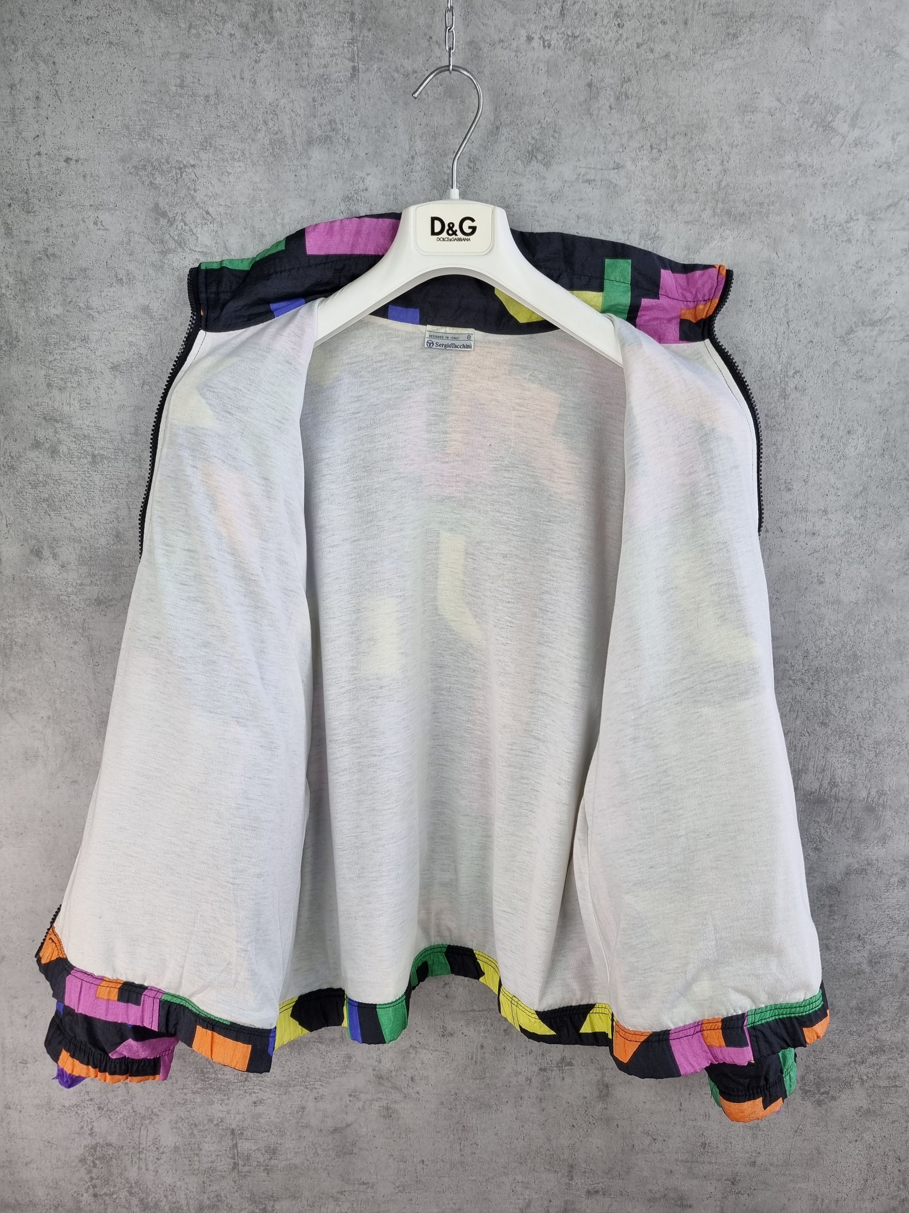 Sergio Tacchini × Vintage 90s Sergio Tacchini Vintage Abstract Pattern jacket Size US M / EU 48-50 / 2 - 9 Thumbnail