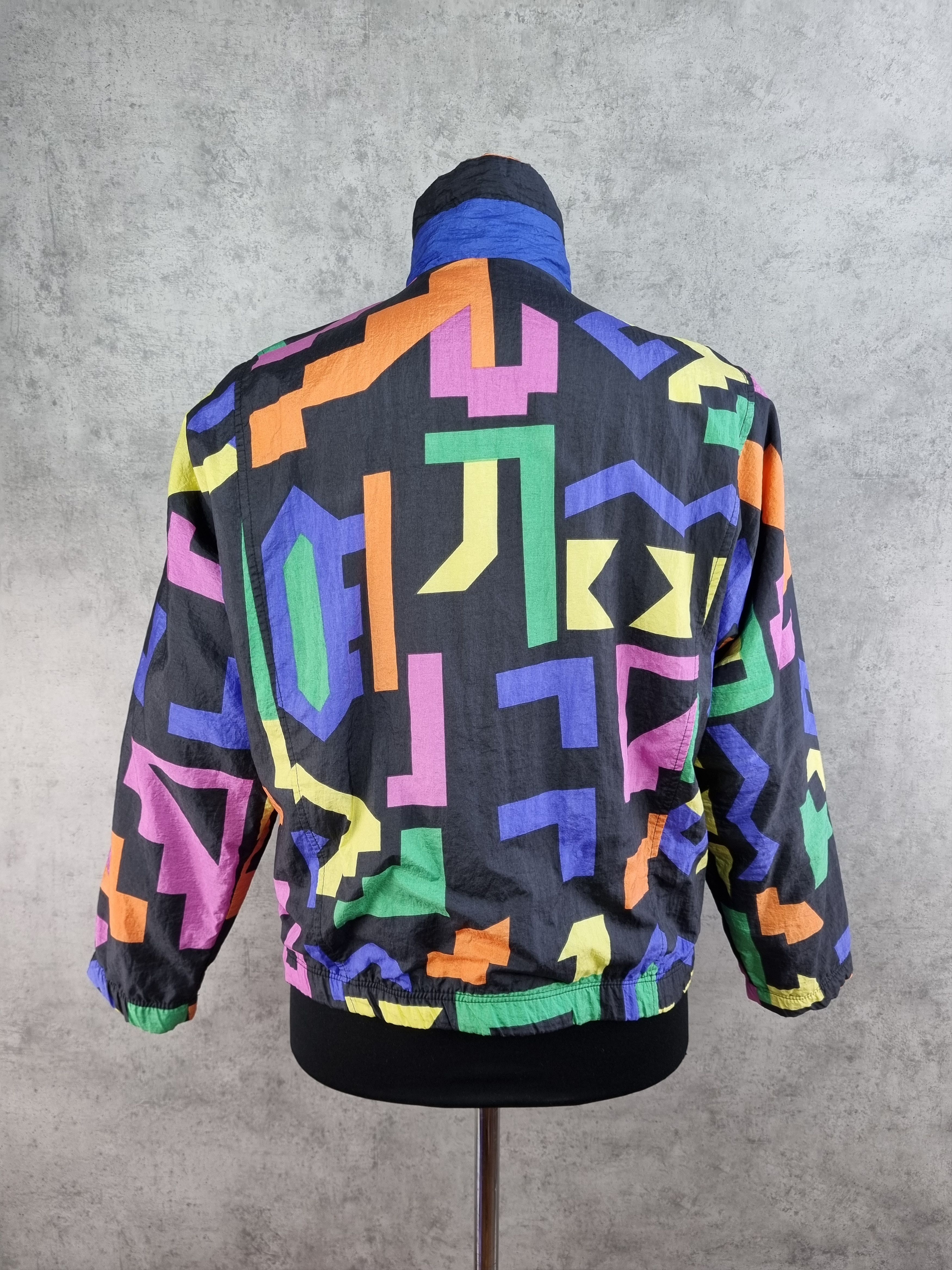 Sergio Tacchini × Vintage 90s Sergio Tacchini Vintage Abstract Pattern jacket Size US M / EU 48-50 / 2 - 8 Thumbnail