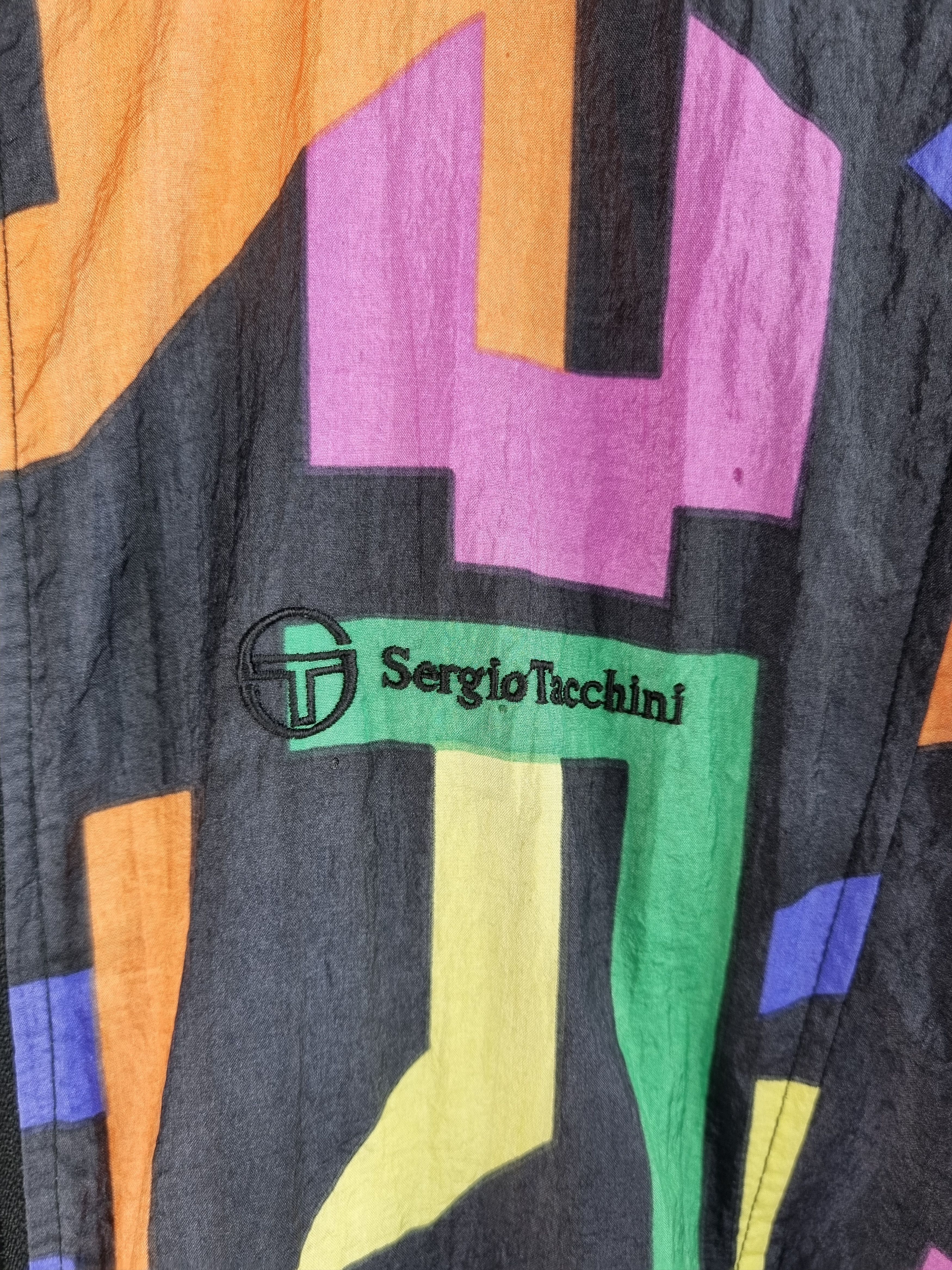 Sergio Tacchini × Vintage 90s Sergio Tacchini Vintage Abstract Pattern jacket Size US M / EU 48-50 / 2 - 6 Thumbnail