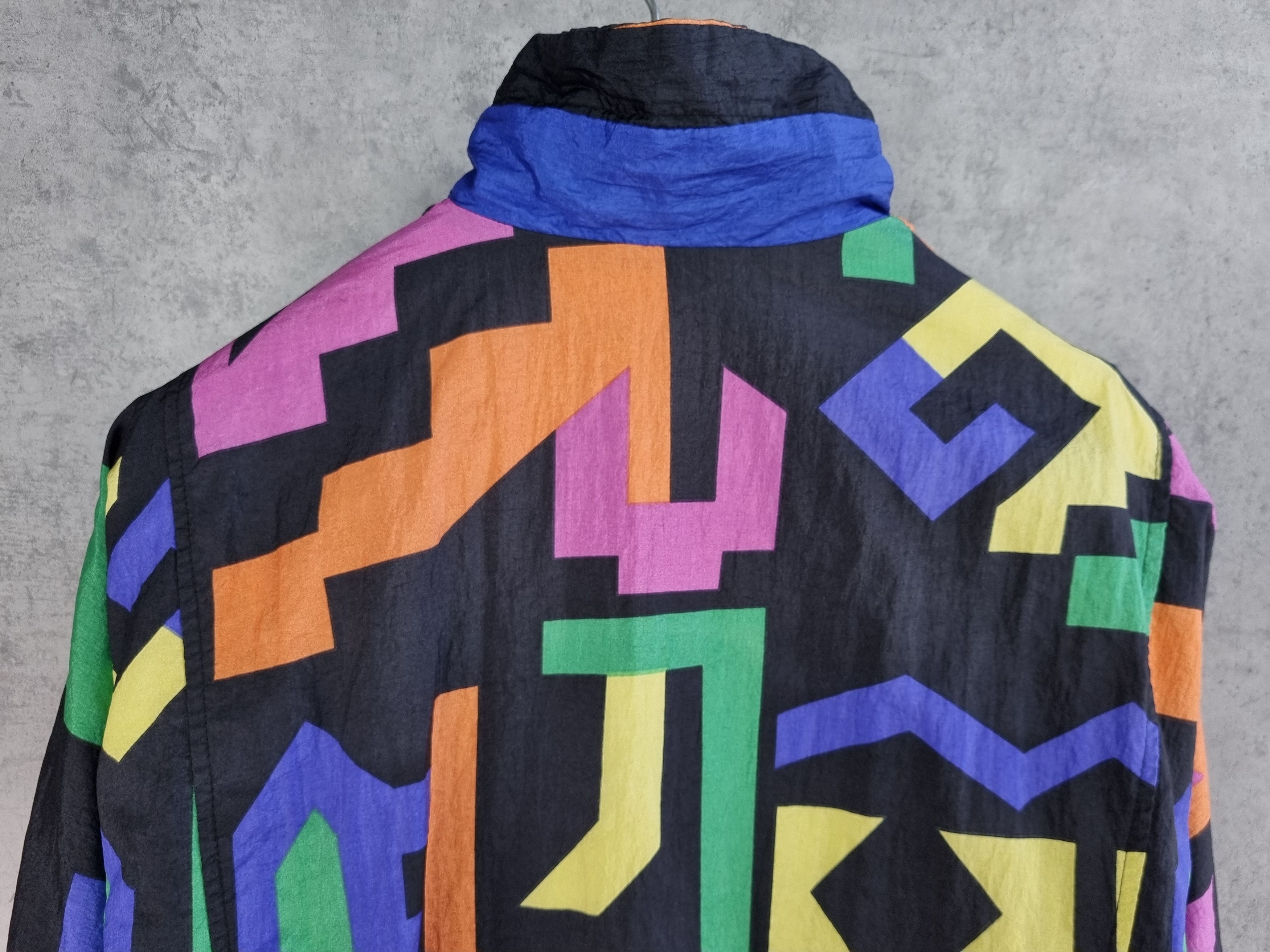 Sergio Tacchini × Vintage 90s Sergio Tacchini Vintage Abstract Pattern jacket Size US M / EU 48-50 / 2 - 7 Thumbnail