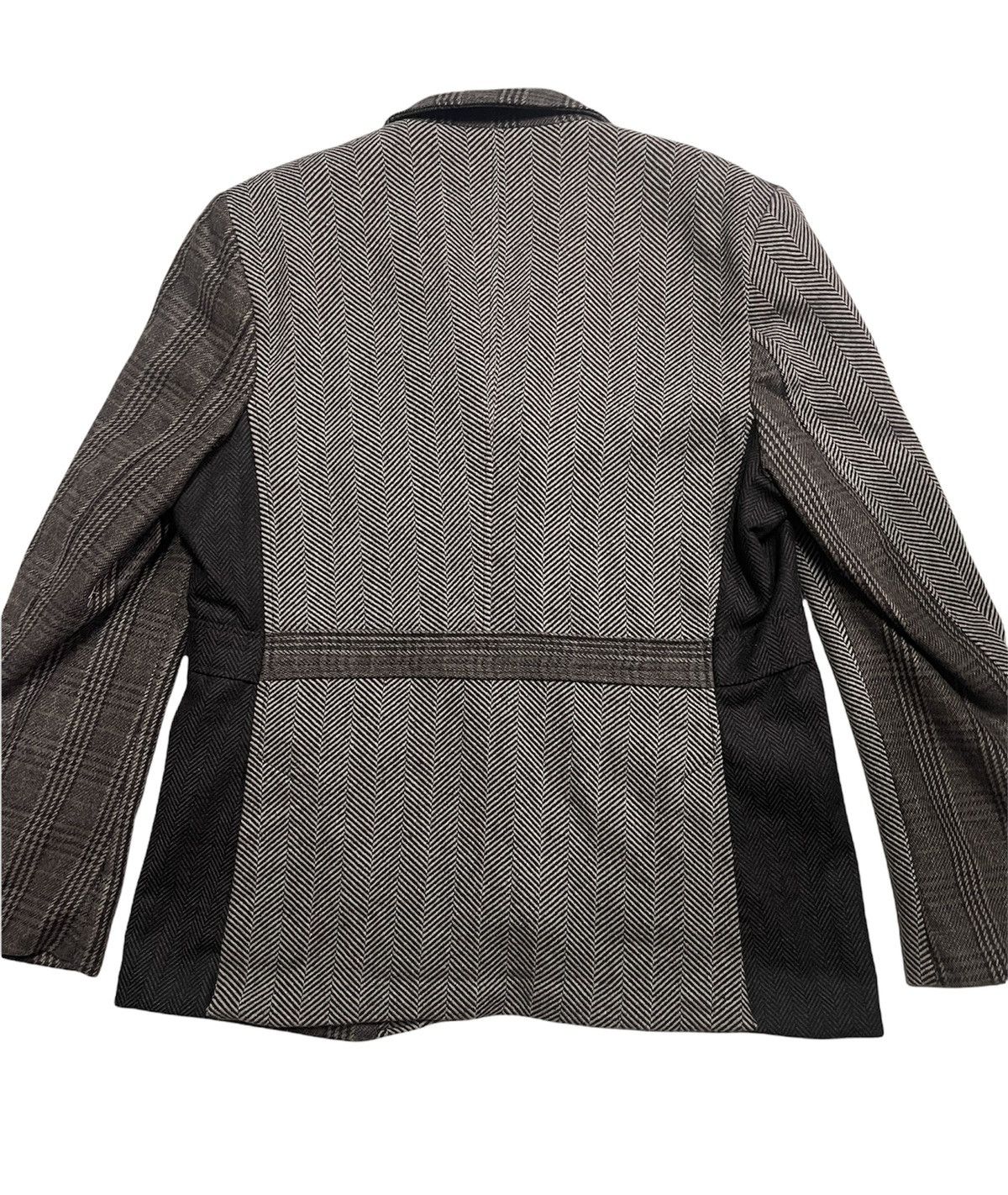 Desigual Herringbone Patchwork Tweed Inspire CDG Jacket Size US L / EU 52-54 / 3 - 5 Thumbnail