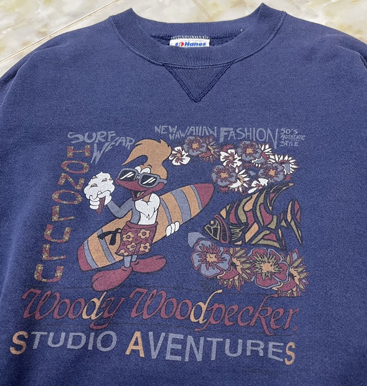 Hanes VINTAGE 80s WOODY WOODPECKER CARTOON MOVIE Size US L / EU 52-54 / 3 - 2 Thumbnail