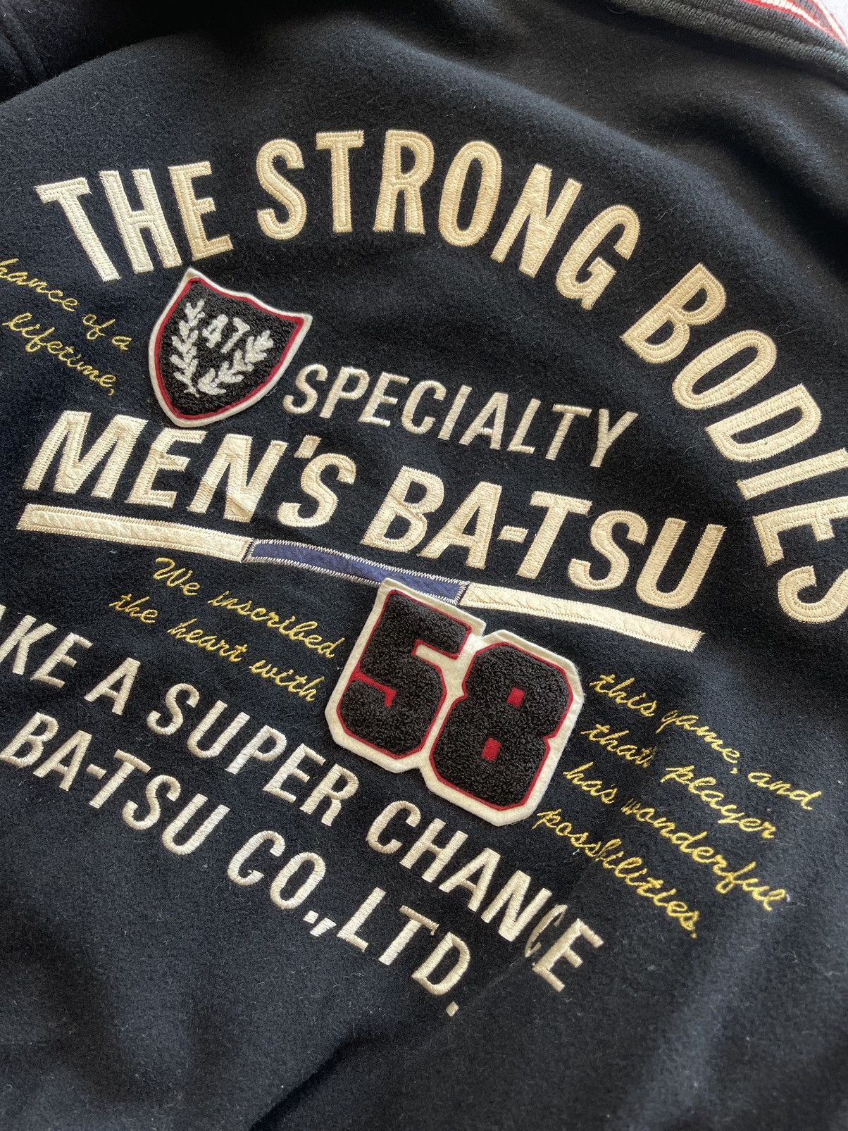 Japanese Brand VINTAGE BA-TSU CHAMPIONS WOOL VARSITY JACKET Size US L / EU 52-54 / 3 - 14 Thumbnail