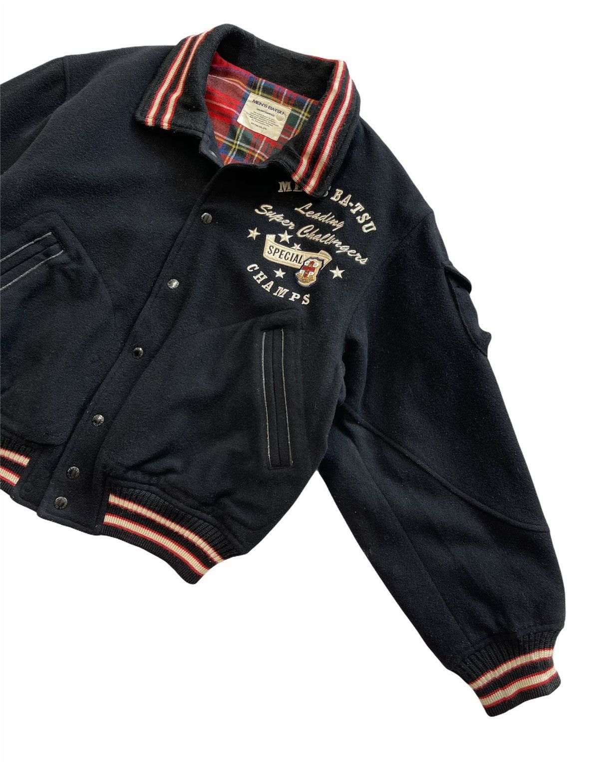 Japanese Brand VINTAGE BA-TSU CHAMPIONS WOOL VARSITY JACKET Size US L / EU 52-54 / 3 - 10 Thumbnail