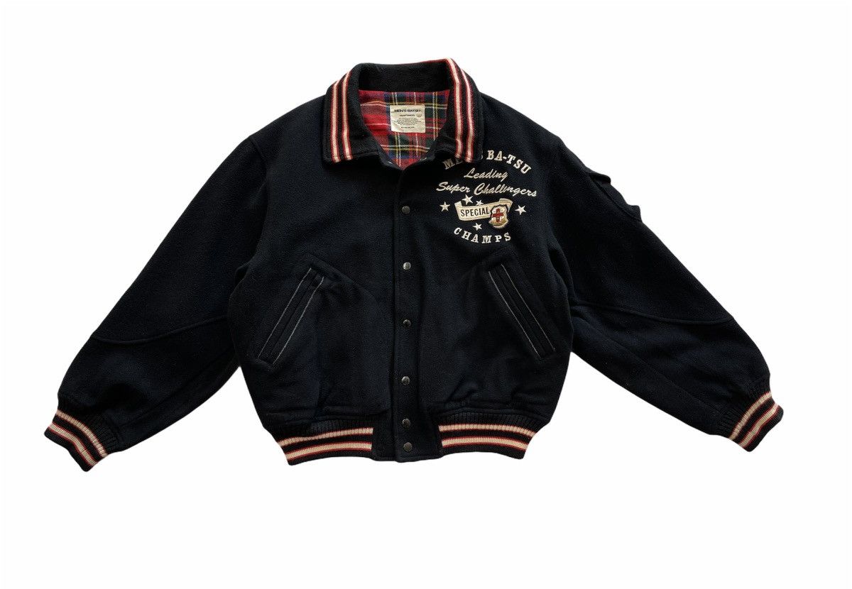 Japanese Brand VINTAGE BA-TSU CHAMPIONS WOOL VARSITY JACKET Size US L / EU 52-54 / 3 - 11 Thumbnail