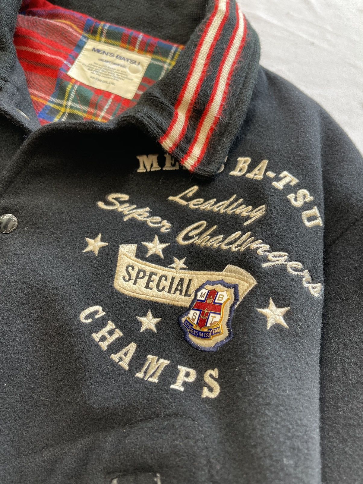 Japanese Brand VINTAGE BA-TSU CHAMPIONS WOOL VARSITY JACKET Size US L / EU 52-54 / 3 - 12 Thumbnail