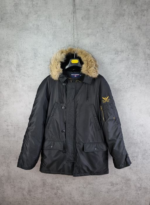 Ralph Lauren Down Parka POLO SPORT Ralph Lauren Coyote Fur Jacket | Grailed