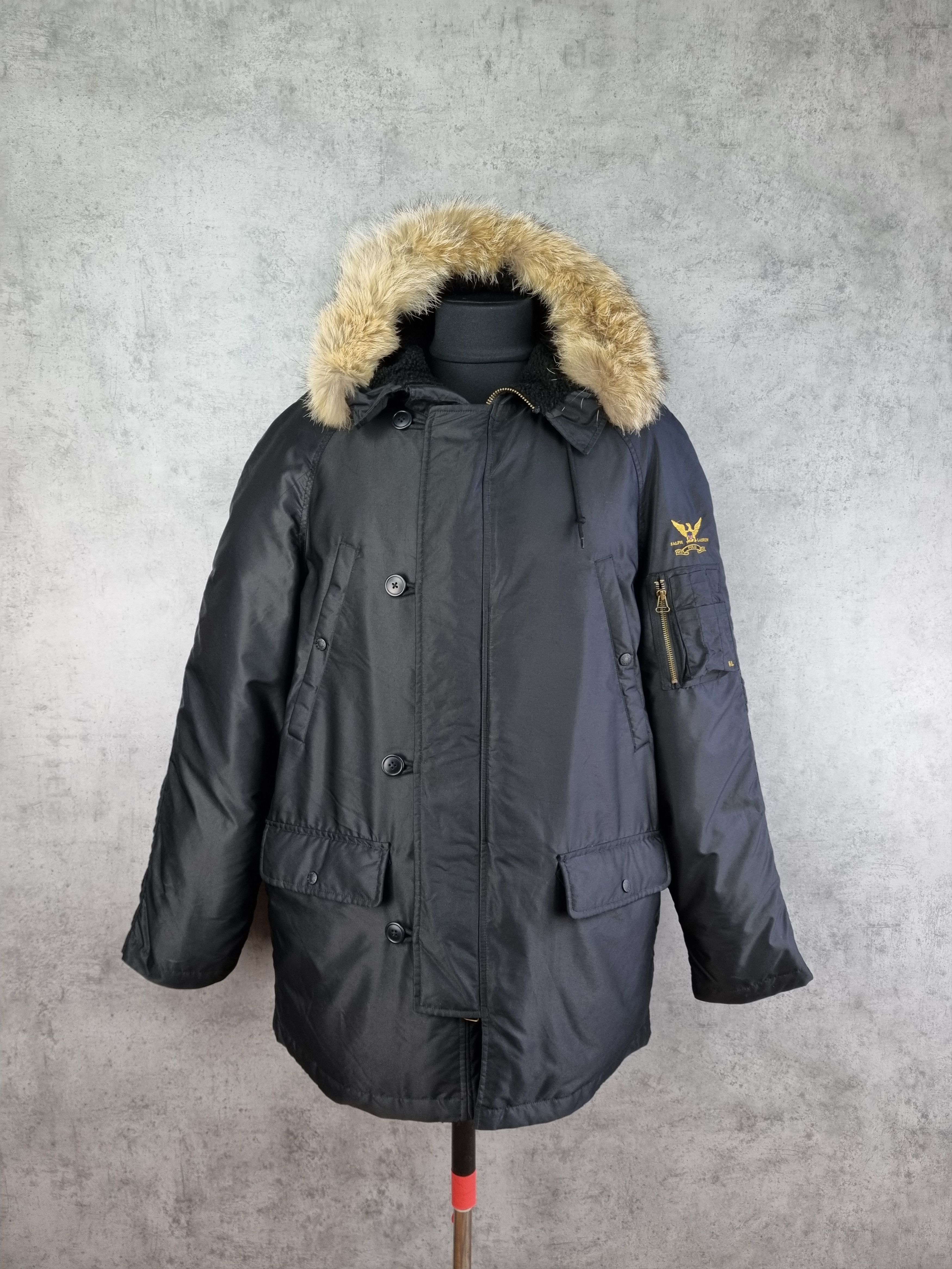 Polo Ralph Lauren × Ralph Lauren Down Parka POLO SPORT Ralph Lauren Coyote Fur Jacket Size US XL / EU 56 / 4 - 2 Thumbnail