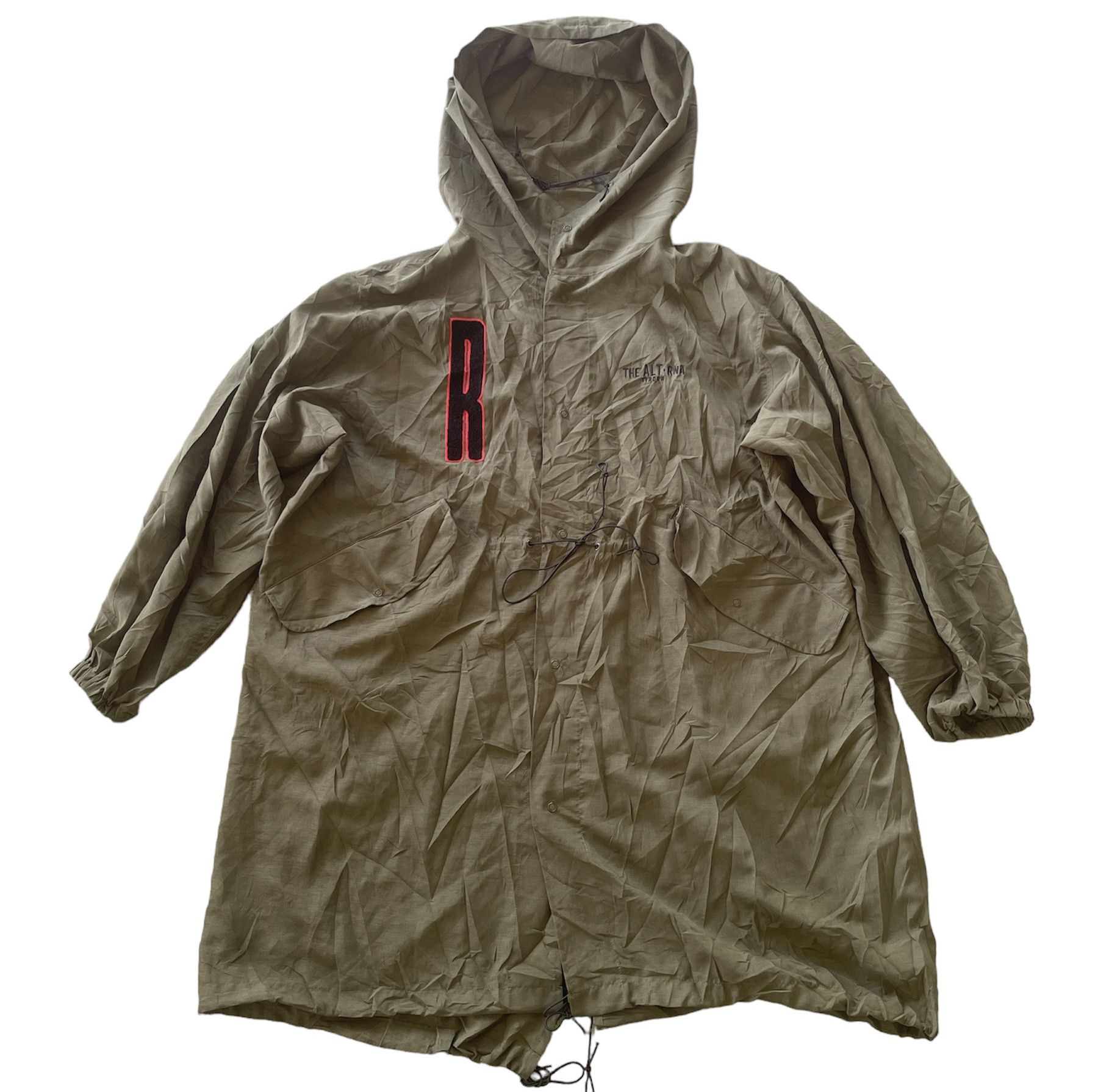 image of Vintage Rna Jacket Nylon Hooded Japan in Green, Men's (Size Medium)