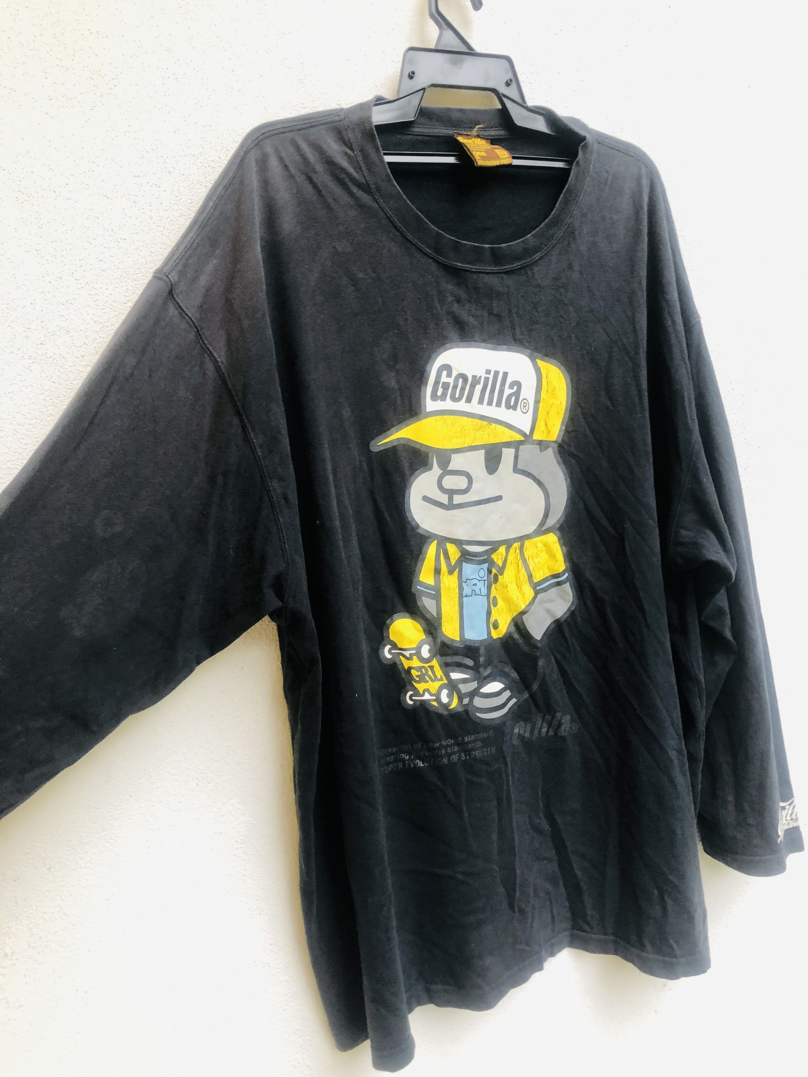 Japanese Brand × Vintage Vintage Gorilla Skateboard Big Logo Style Shirt Size US XXL / EU 58 / 5 - 5 Thumbnail