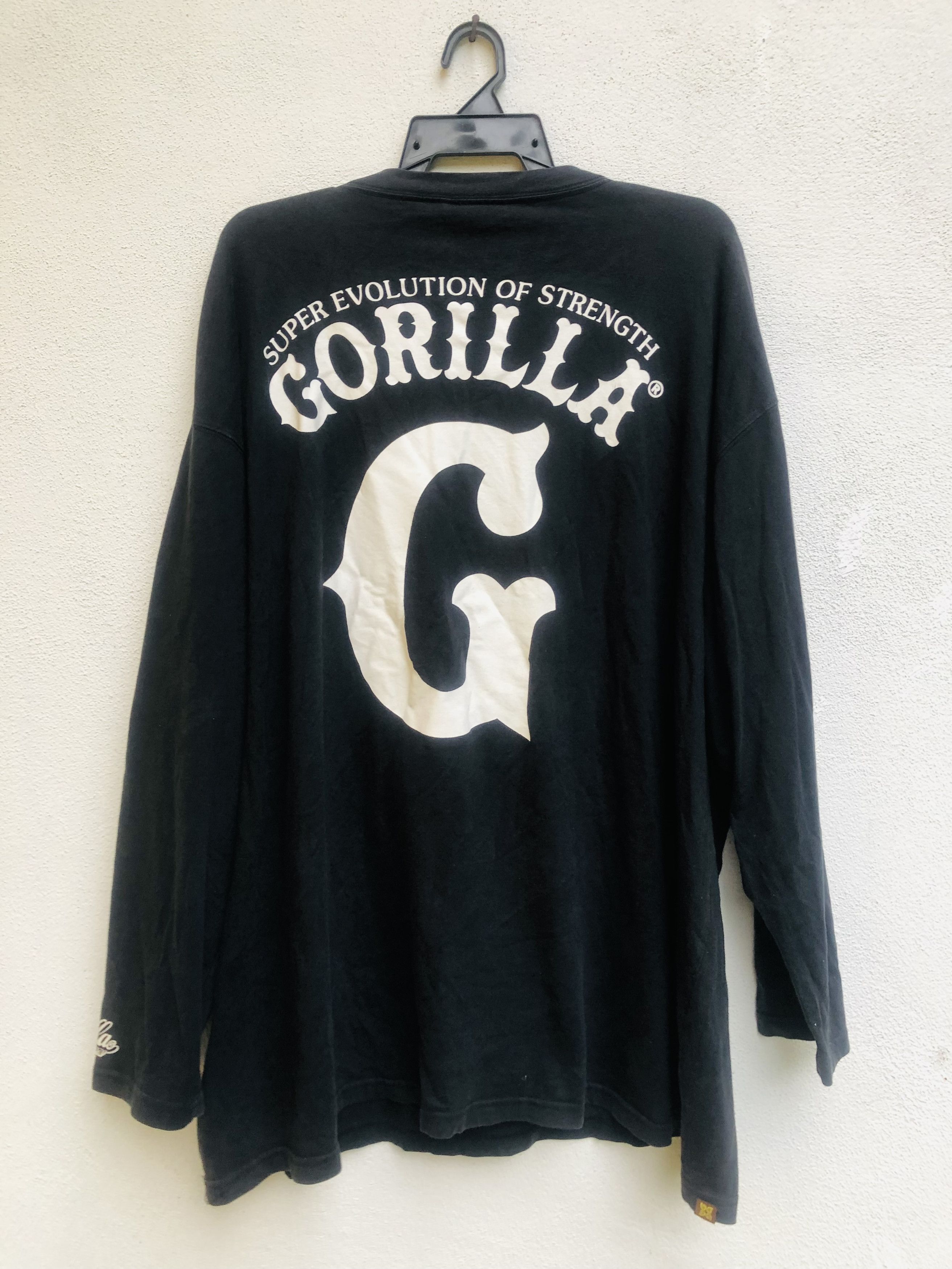 Japanese Brand × Vintage Vintage Gorilla Skateboard Big Logo Style Shirt Size US XXL / EU 58 / 5 - 2 Thumbnail