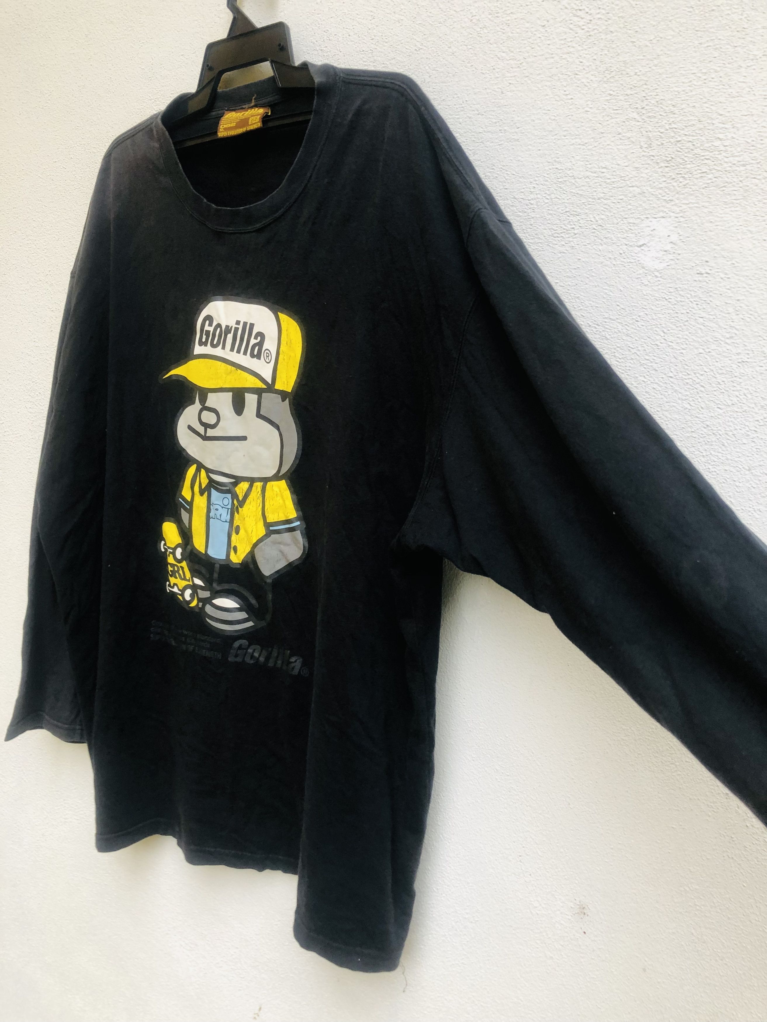Japanese Brand × Vintage Vintage Gorilla Skateboard Big Logo Style Shirt Size US XXL / EU 58 / 5 - 6 Thumbnail