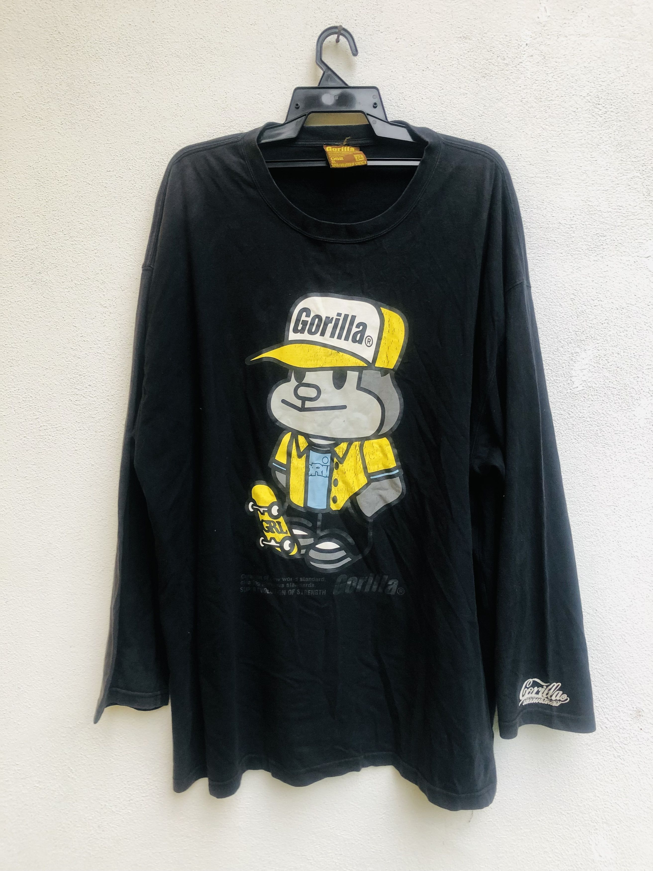 Japanese Brand × Vintage Vintage Gorilla Skateboard Big Logo Style Shirt Size US XXL / EU 58 / 5 - 1 Thumbnail