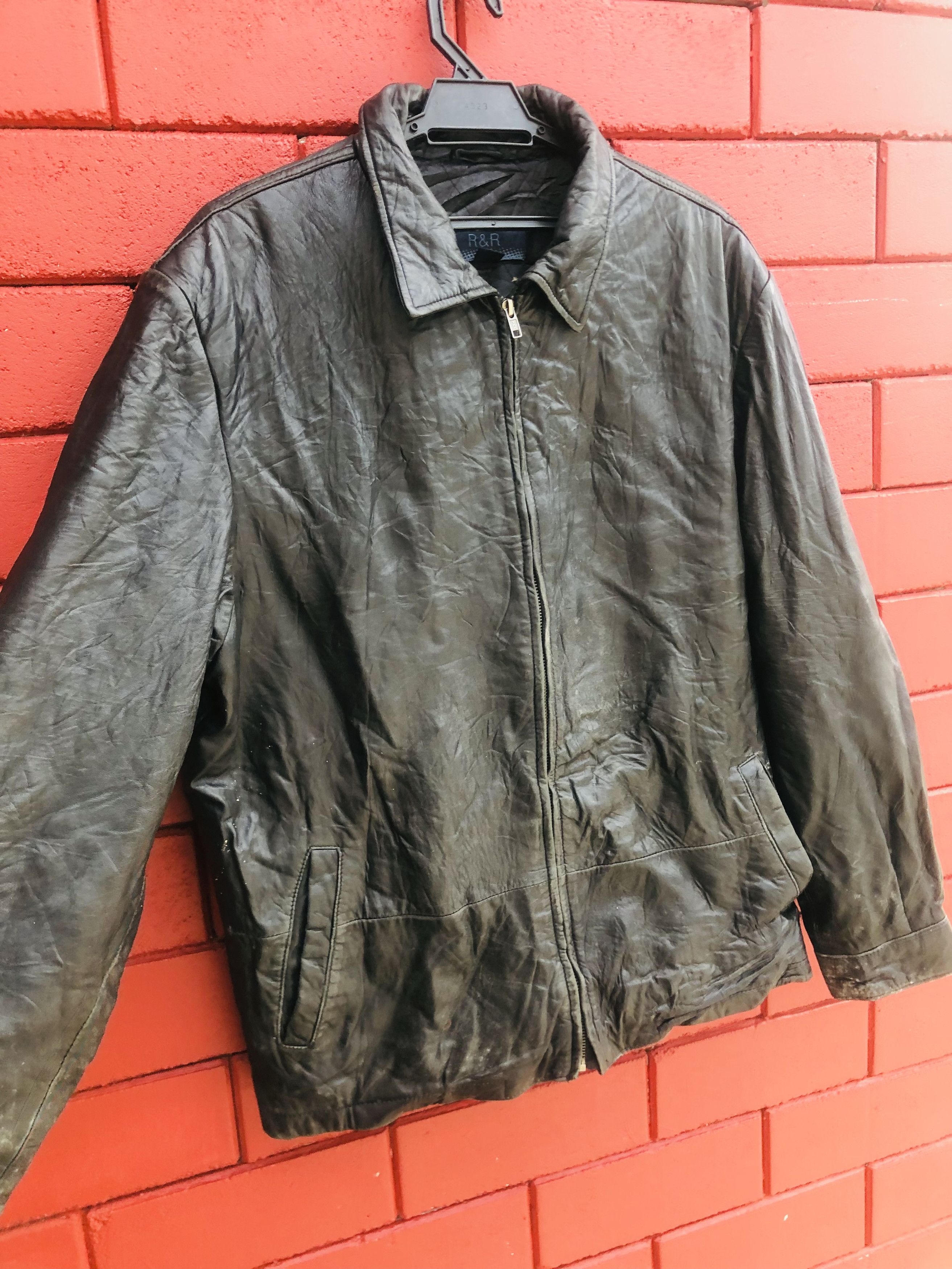 Japanese Brand × Vintage Vintage R&R Japanese Designer Fashion Style Leather Jacket Size US L / EU 52-54 / 3 - 5 Thumbnail