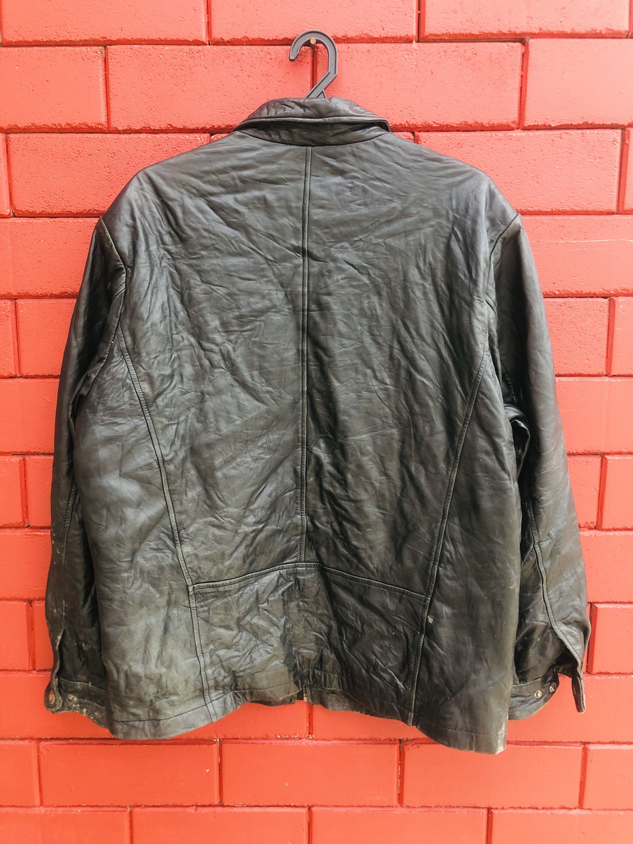 Japanese Brand × Vintage Vintage R&R Japanese Designer Fashion Style Leather Jacket Size US L / EU 52-54 / 3 - 2 Thumbnail