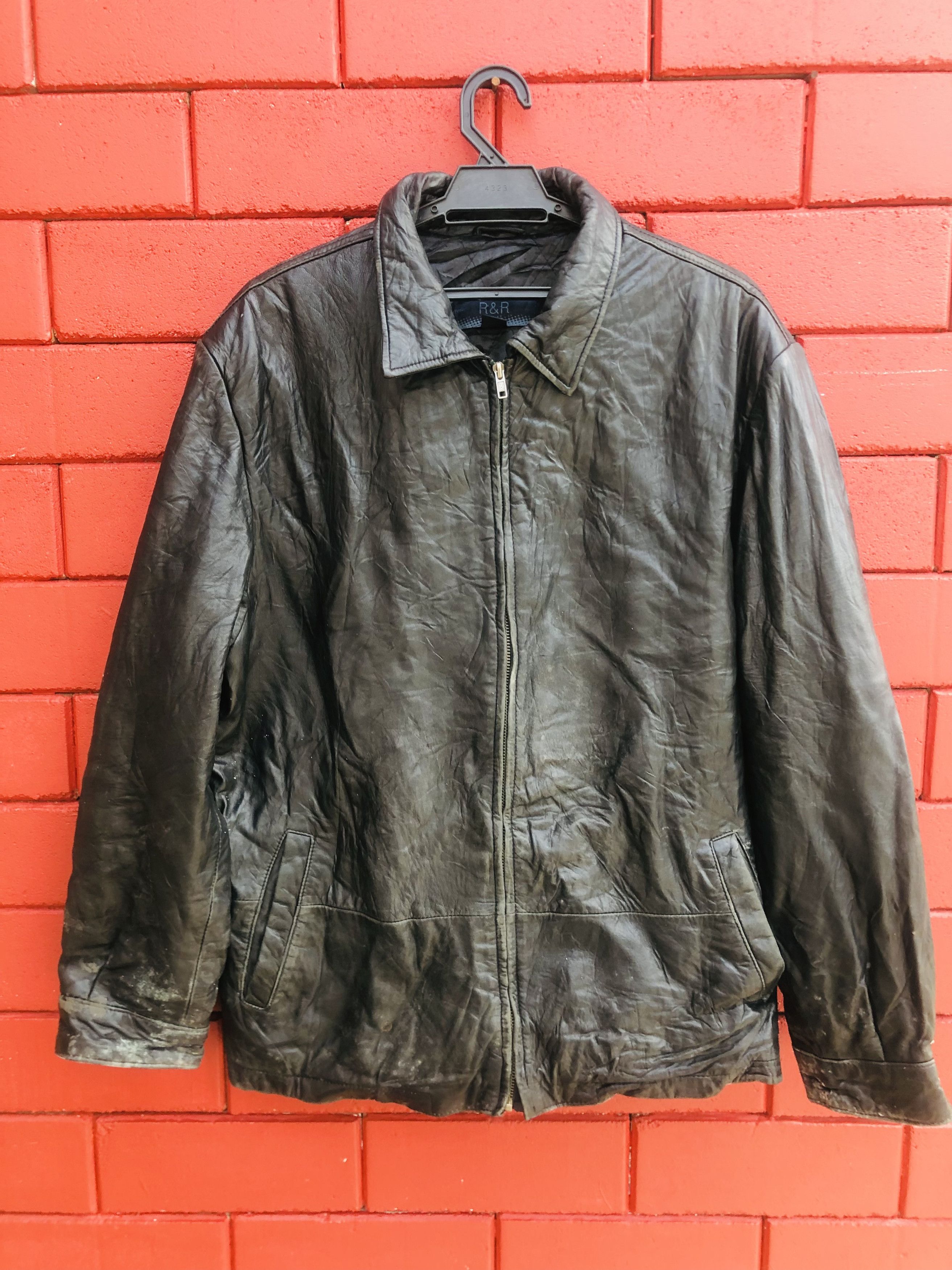 Japanese Brand × Vintage Vintage R&R Japanese Designer Fashion Style Leather Jacket Size US L / EU 52-54 / 3 - 1 Thumbnail