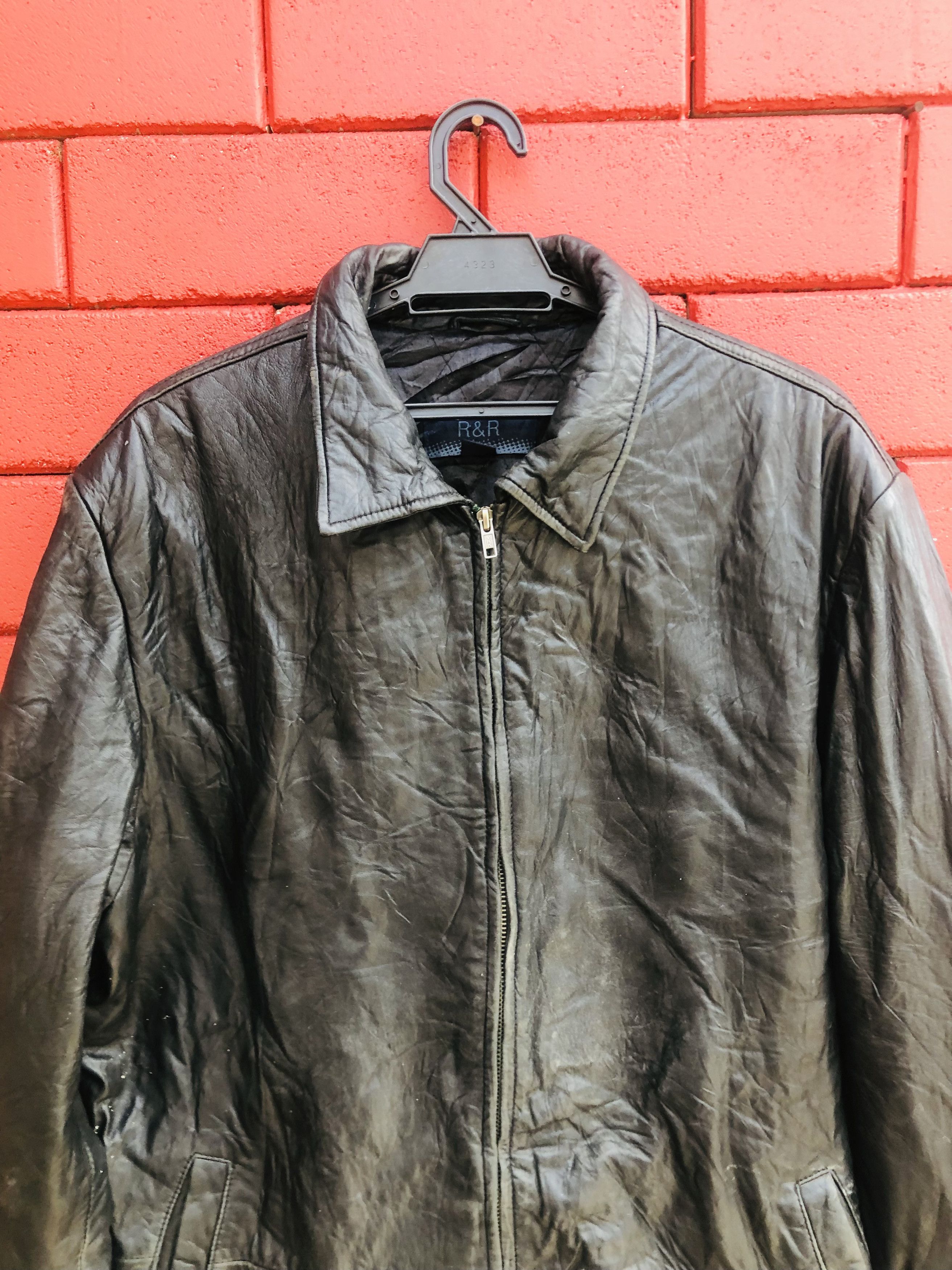 Japanese Brand × Vintage Vintage R&R Japanese Designer Fashion Style Leather Jacket Size US L / EU 52-54 / 3 - 3 Thumbnail