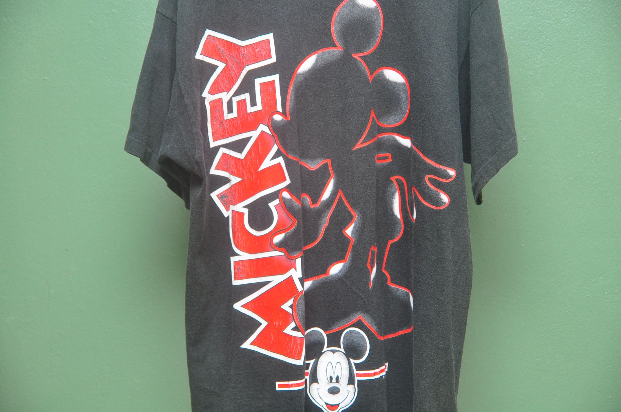 Designer × Japanese Brand × Mickey Mouse Vintage Mickey Mouse Made In USA Black Shirt Size US XL / EU 56 / 4 - 3 Thumbnail