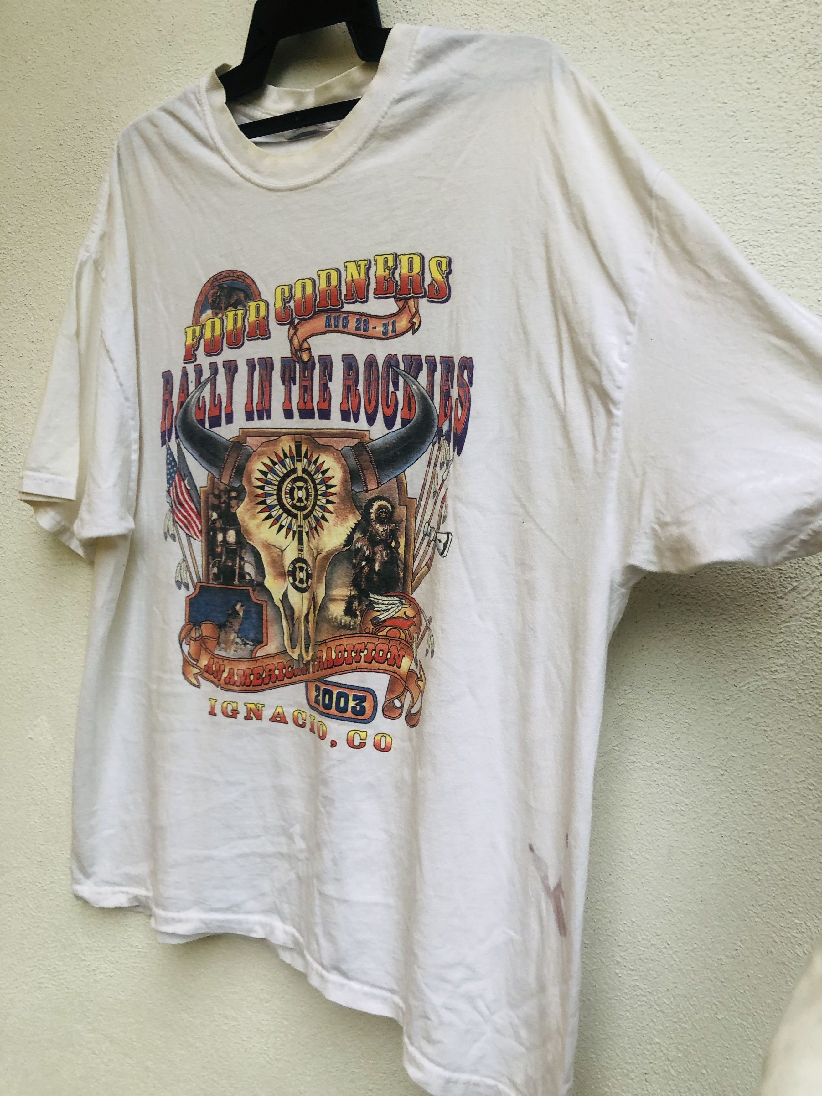 Harley Davidson × Vintage Vintage Rally In The Rockies Motorcycle Style Shirt Size US XL / EU 56 / 4 - 4 Thumbnail