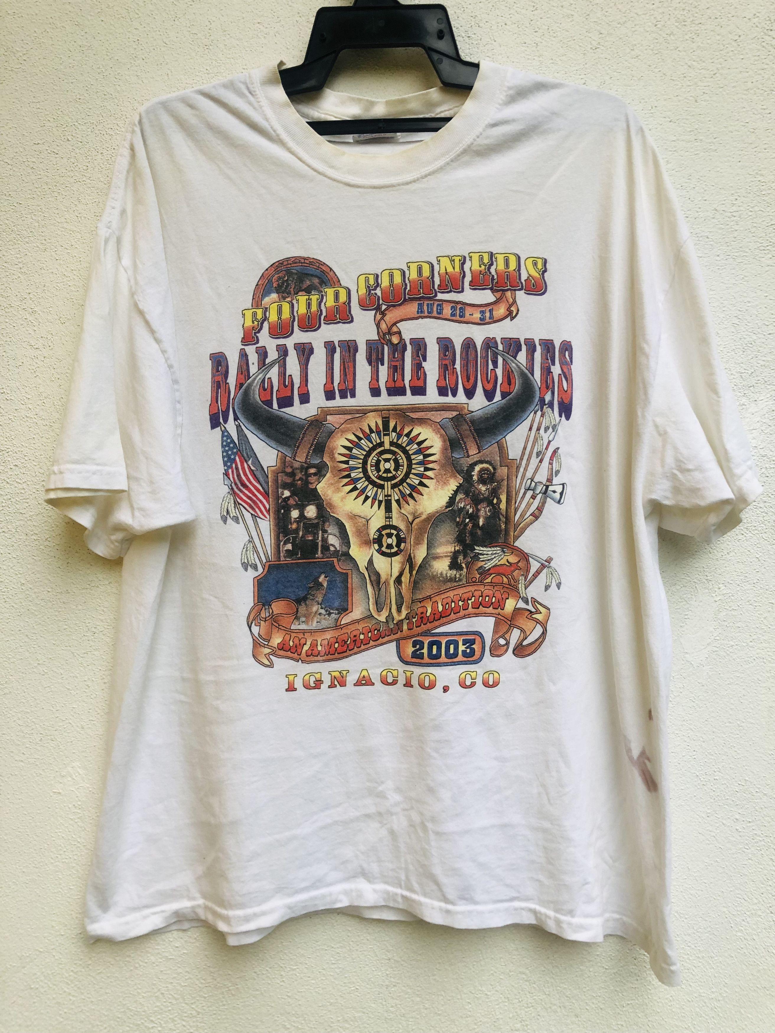 Harley Davidson × Vintage Vintage Rally In The Rockies Motorcycle Style Shirt Size US XL / EU 56 / 4 - 1 Thumbnail