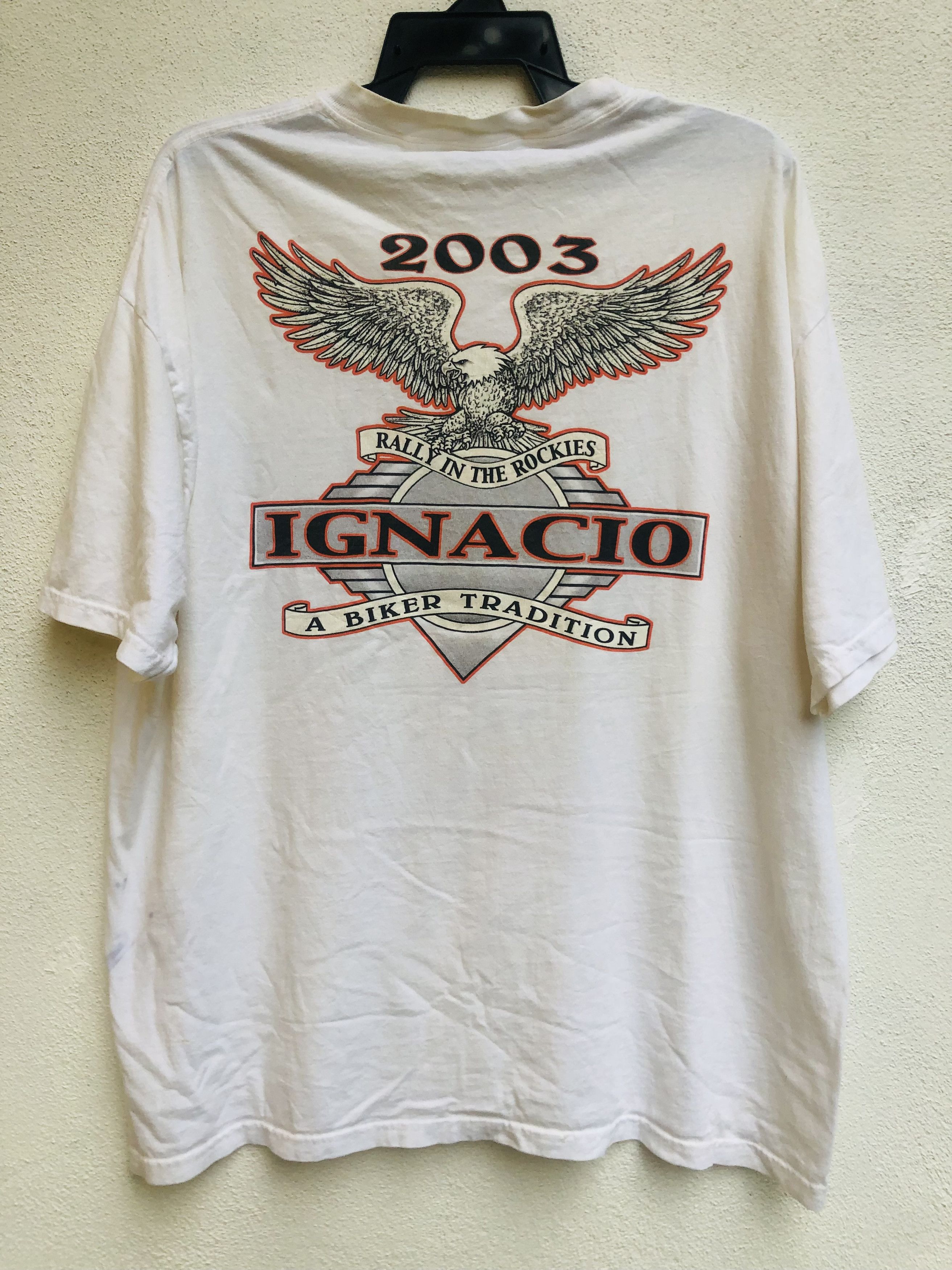 Harley Davidson × Vintage Vintage Rally In The Rockies Motorcycle Style Shirt Size US XL / EU 56 / 4 - 2 Thumbnail