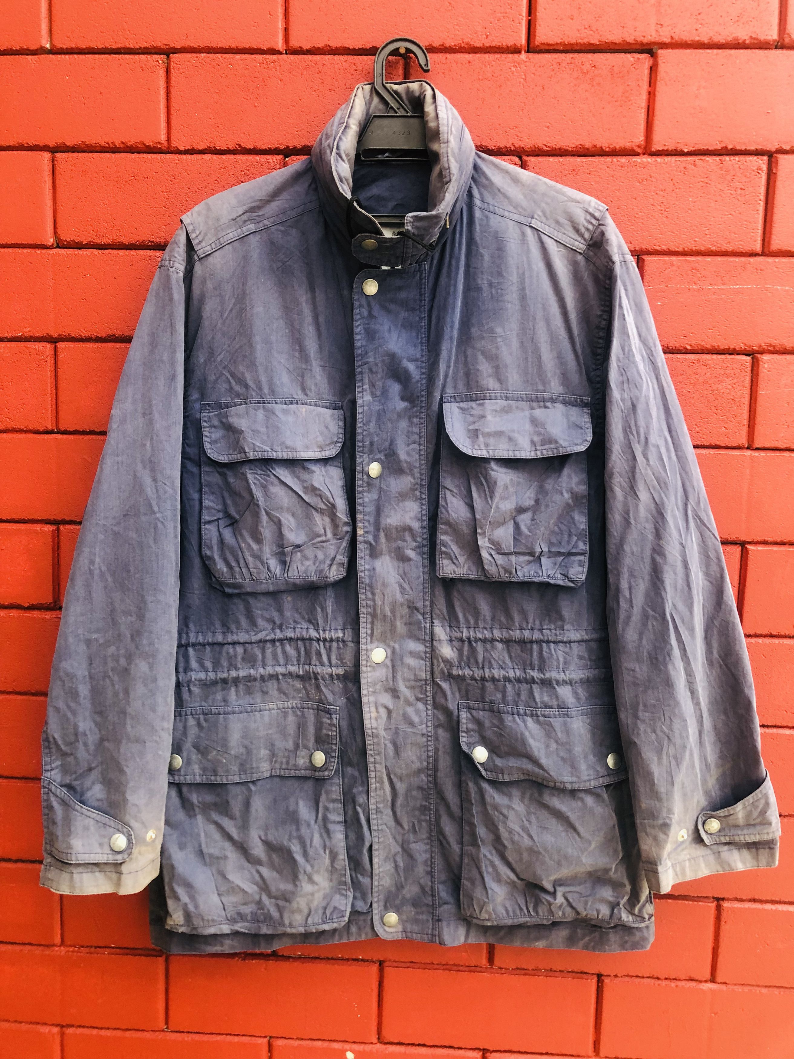Vintage Aquascuntum Pocket Designer Fashion Style Jacket
