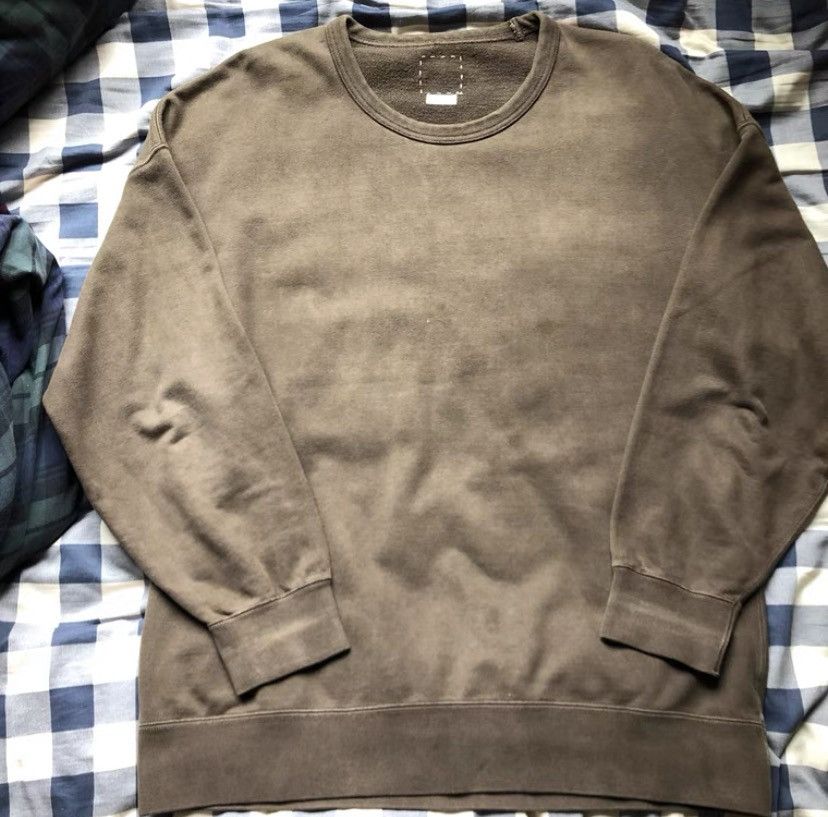 image of Visvim 18Aw Mud Dye Jumbo Crewneck, Men's (Size XL)