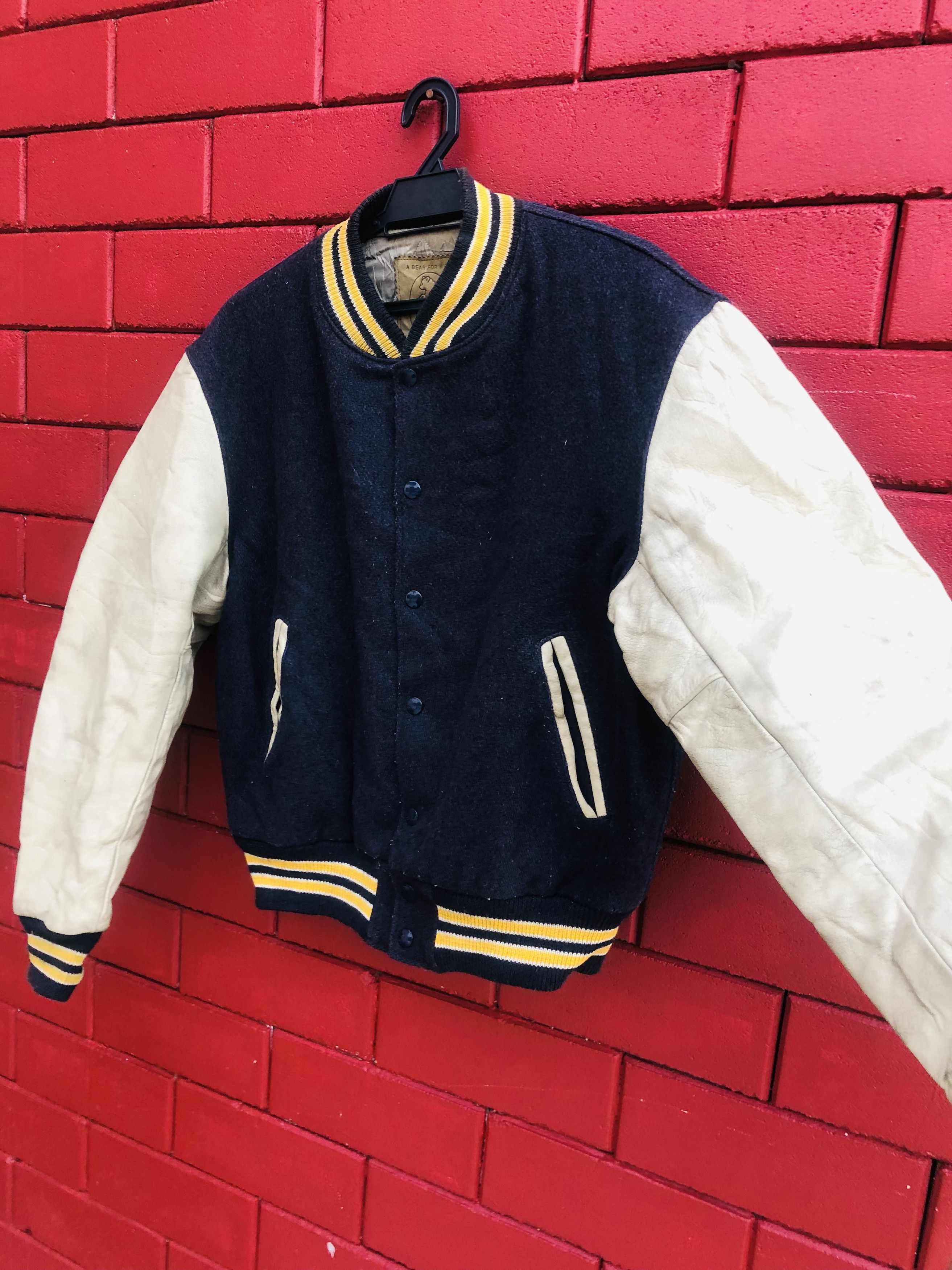 Japanese Brand × Vintage Vintage Golden Bear Designed Fashion Style Varsity Jacket Size US M / EU 48-50 / 2 - 6 Thumbnail