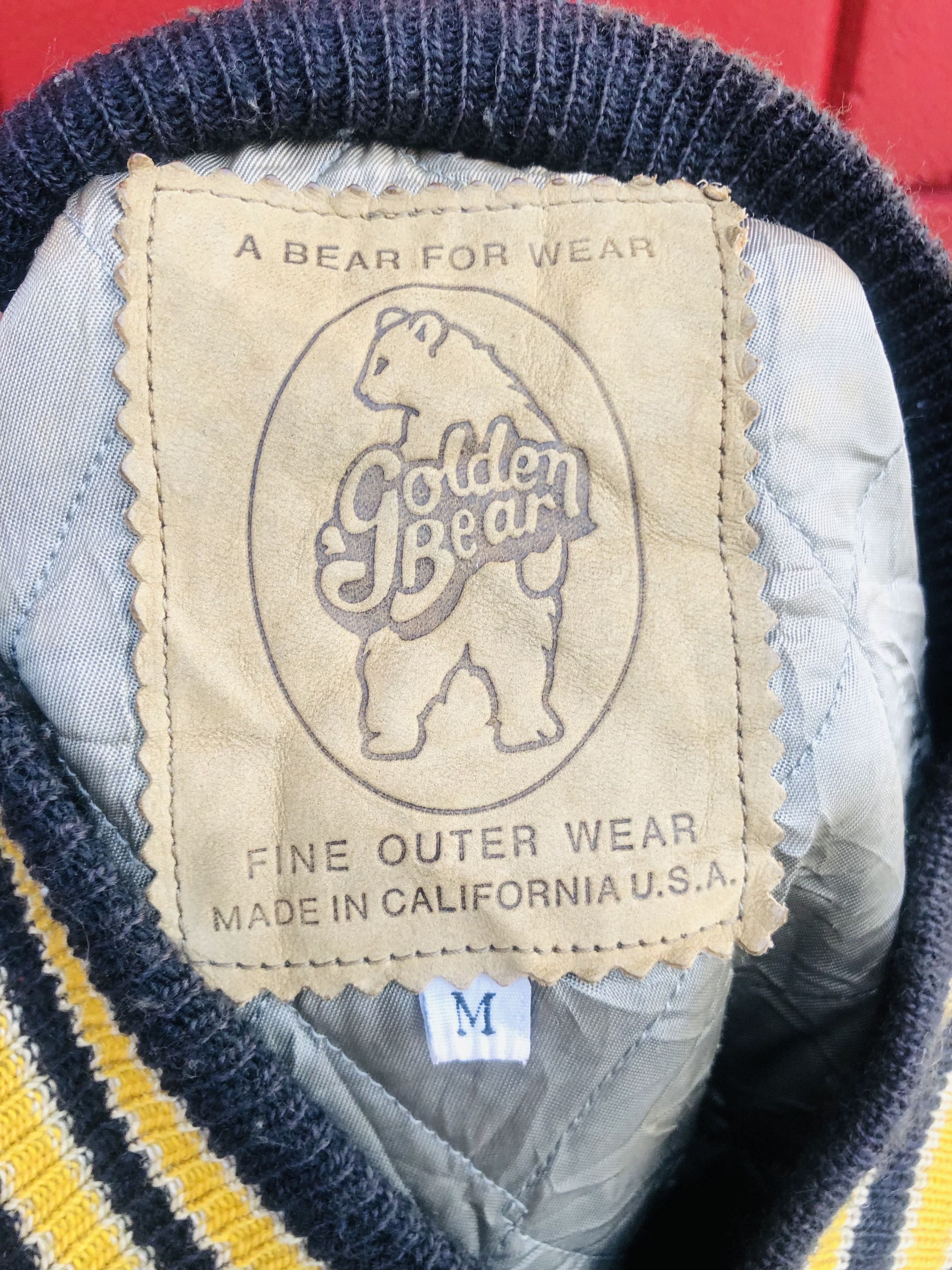 Japanese Brand × Vintage Vintage Golden Bear Designed Fashion Style Varsity Jacket Size US M / EU 48-50 / 2 - 12 Thumbnail
