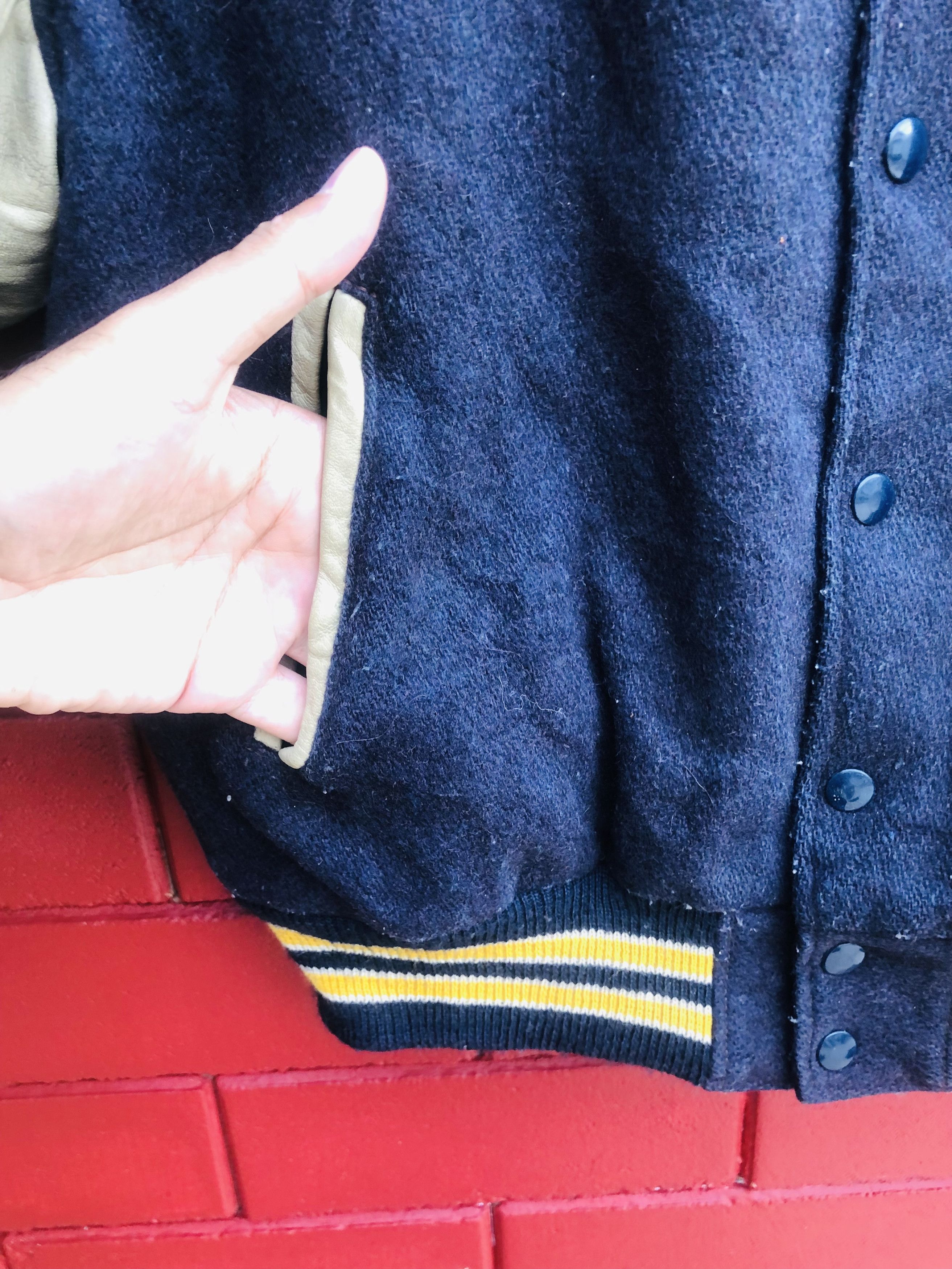 Japanese Brand × Vintage Vintage Golden Bear Designed Fashion Style Varsity Jacket Size US M / EU 48-50 / 2 - 8 Thumbnail